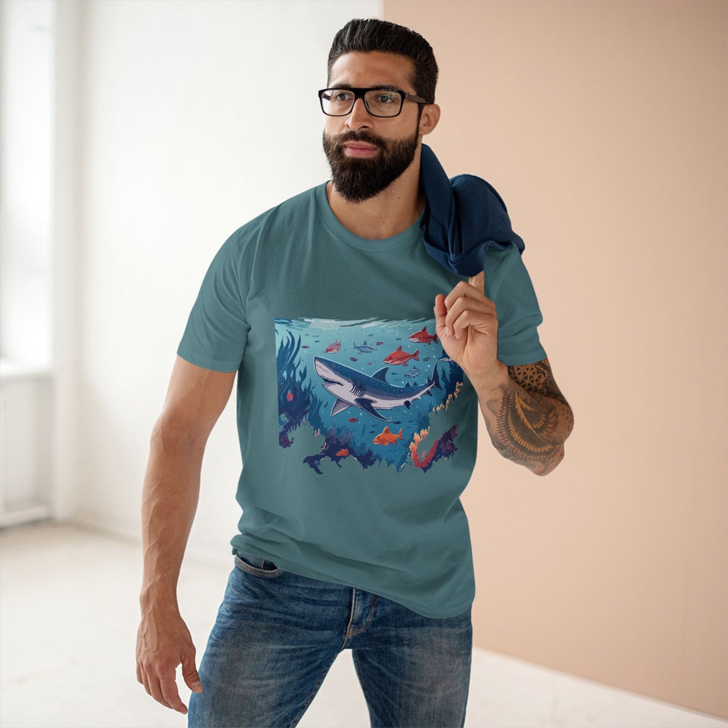 Ocean Shirt Ocean Pacific OP6 Unisex Premium Cotton Tee With Original Art By Retro2Nova