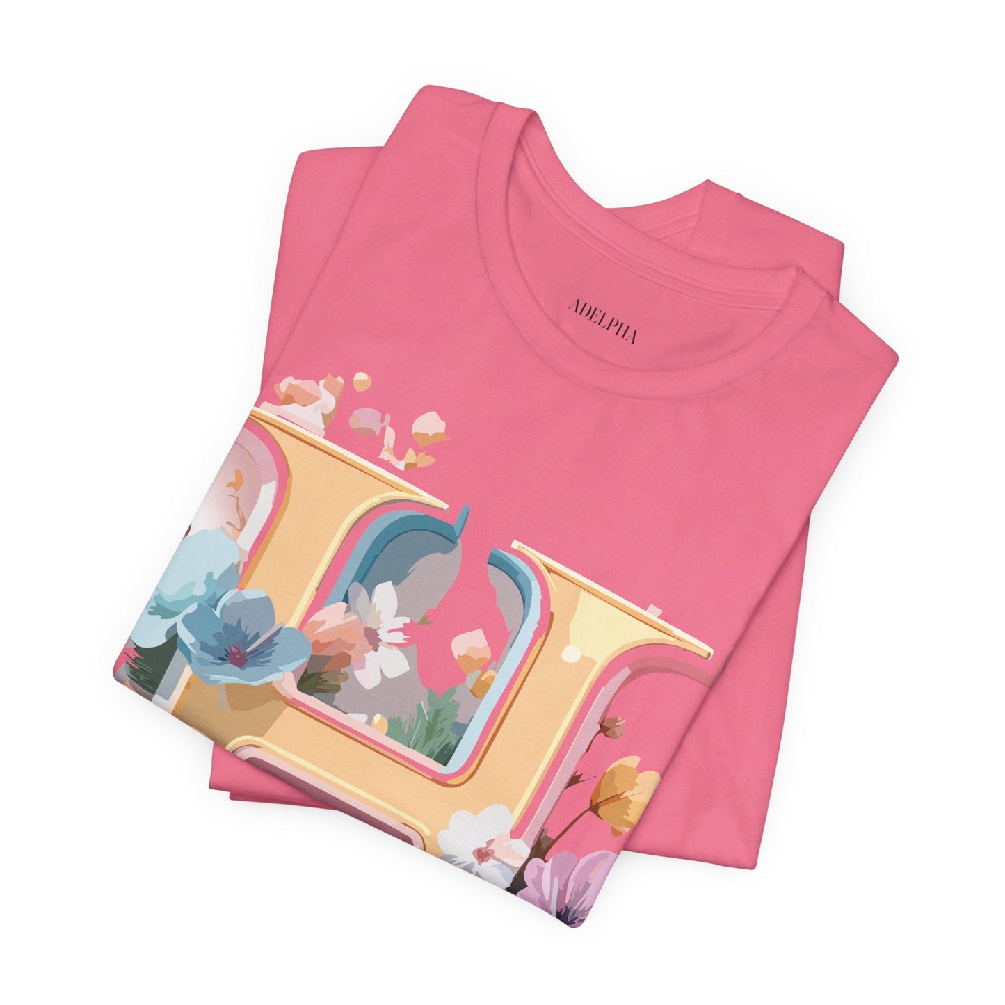 Adelpha Letter H Graphic Tee Unisex Jersey Short Sleeve Vintage Inspired Art Design Shirt