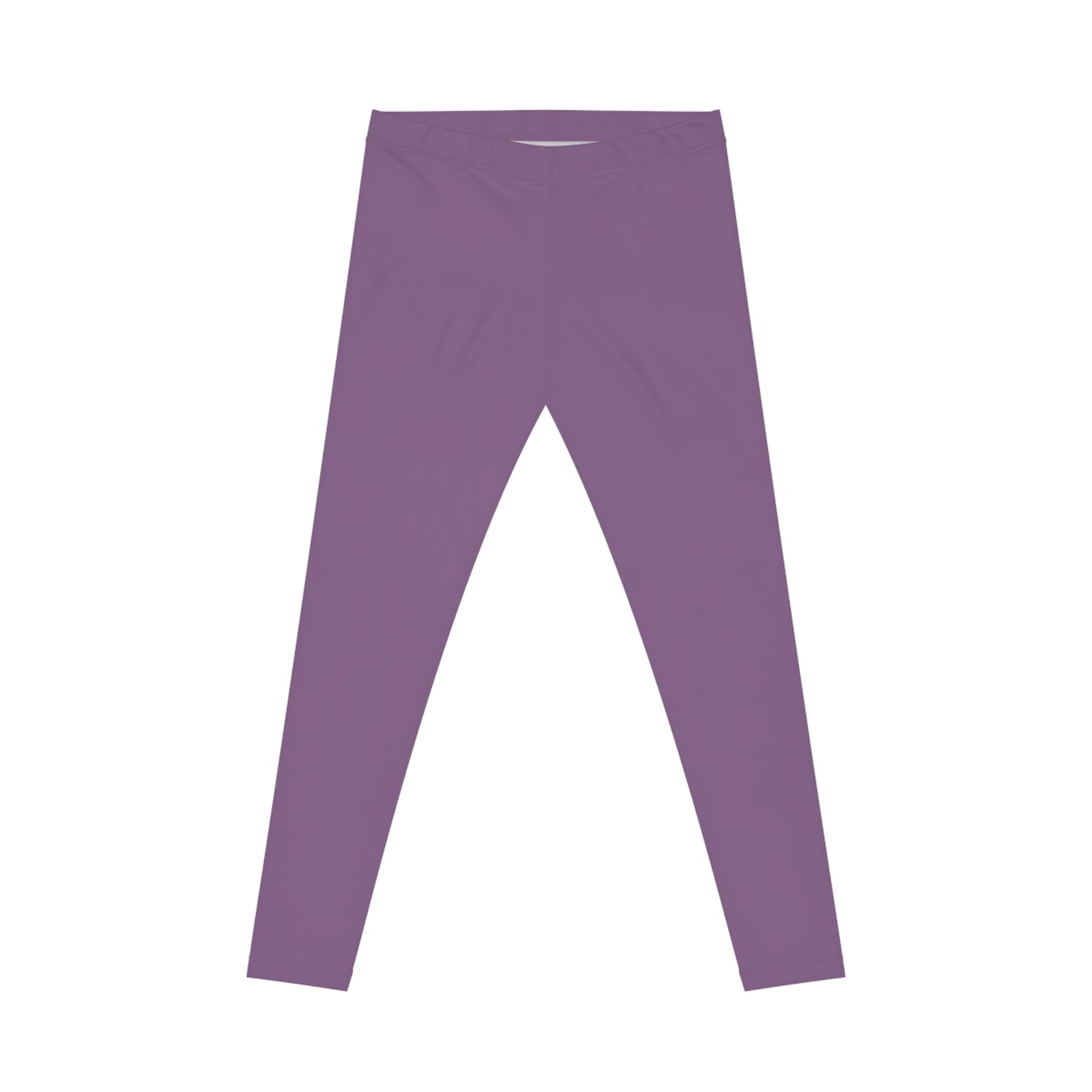 Dusty Lavender Color Women's Poly-Span Casual Leggings XS-2XL