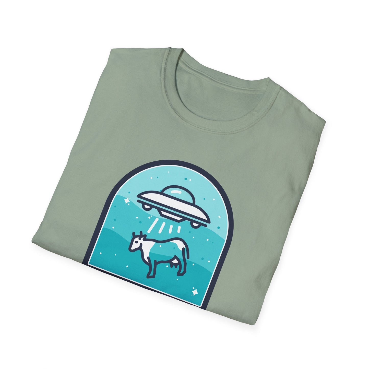 Mysteries UFO Abduction TShirt  Retro Alien Space Graphic Tee