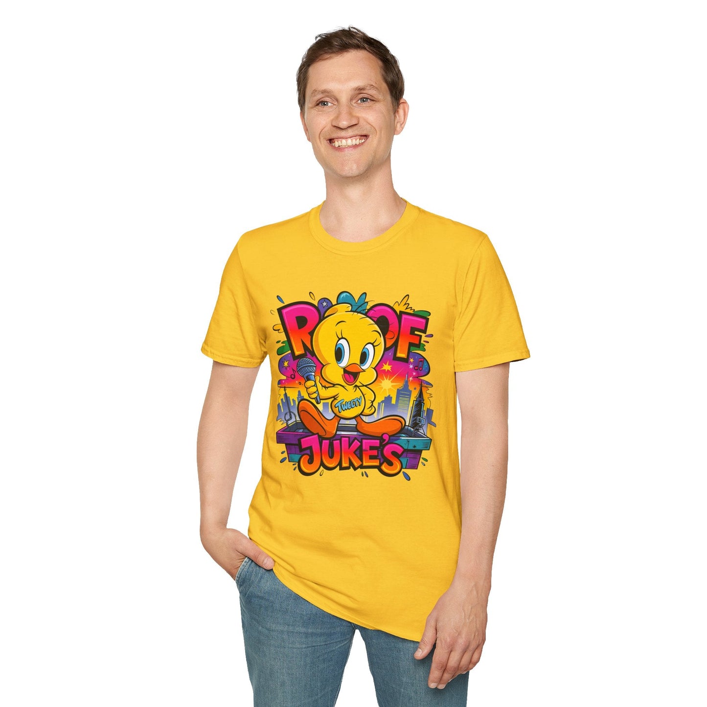 Unisex Cartoon T Shirt With Animation Design Versatile Funny Animals Tee Shirt Gildan Softstyle