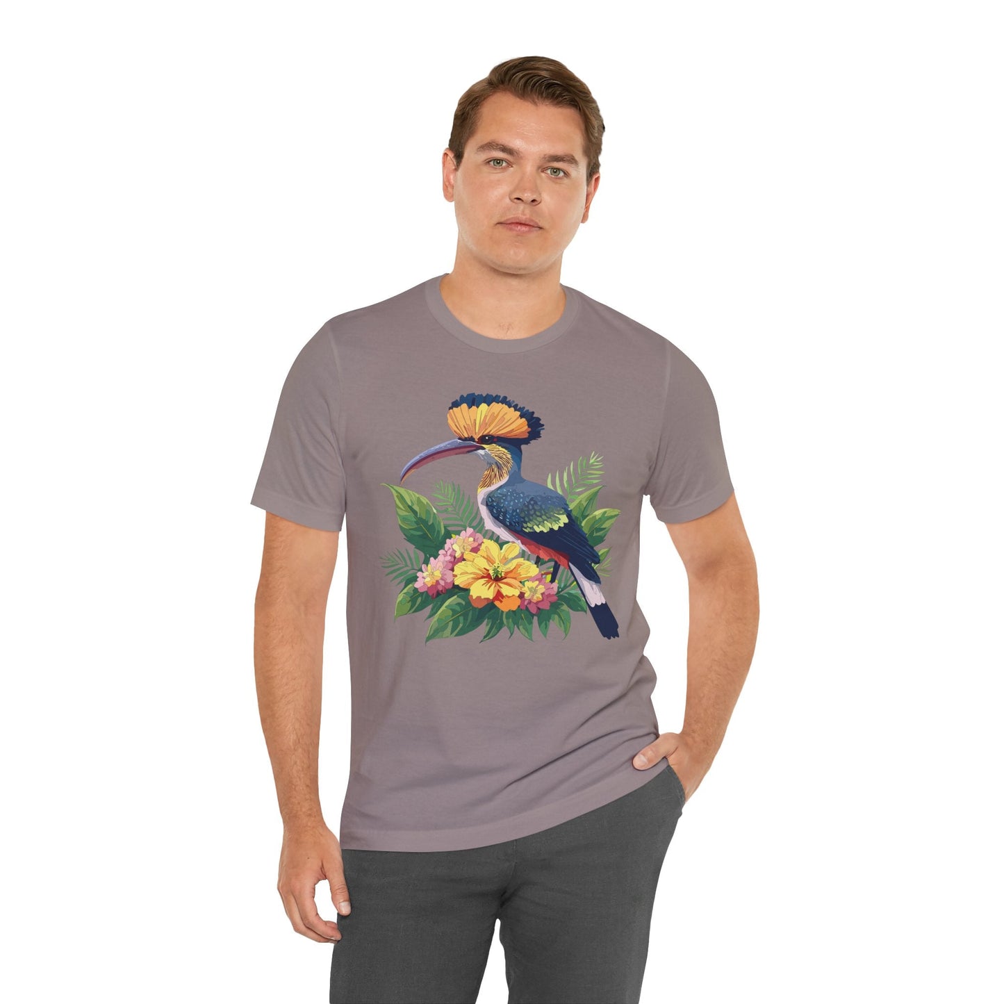 Unisex Animal Tee Shirt With Art Design Wild Animals Short Sleeve Jersey Tee For Everyday