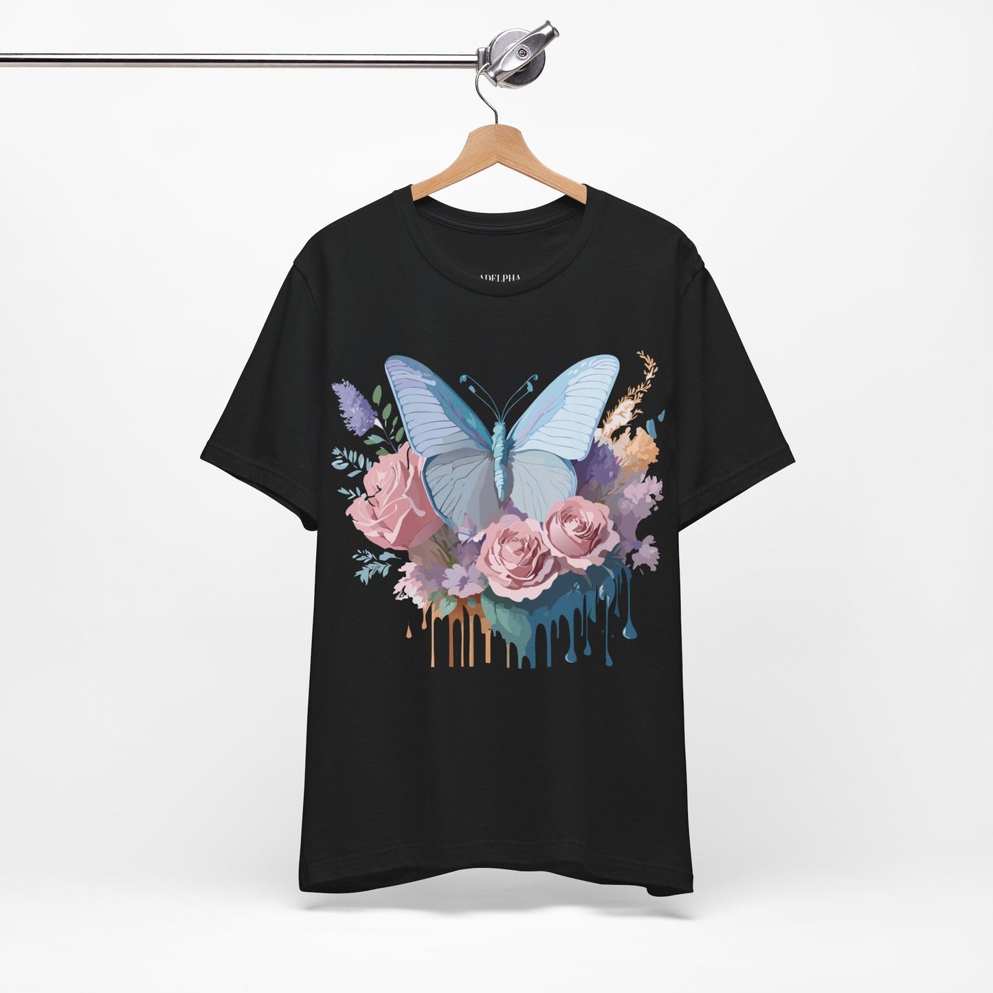 Butterfly Graphic Tee Unisex Jersey Short Sleeve Adelpha Vintage Art Design