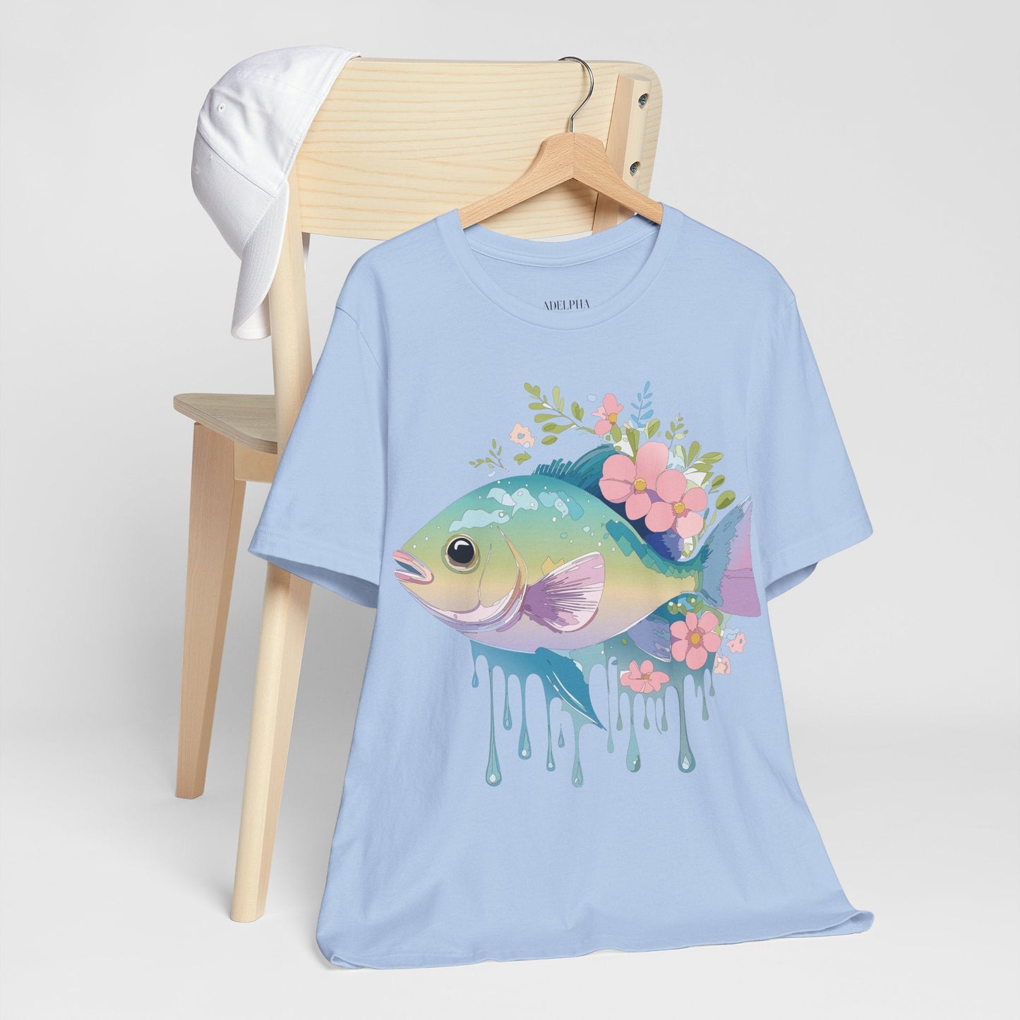 Fish Graphic Unisex 100 Cotton Vintage Artwork Tee 1