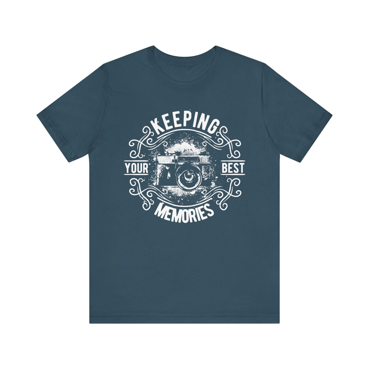 Keeping Your Best Memories T-Shirt Vintage Camera Graphic T-Shirt A-5