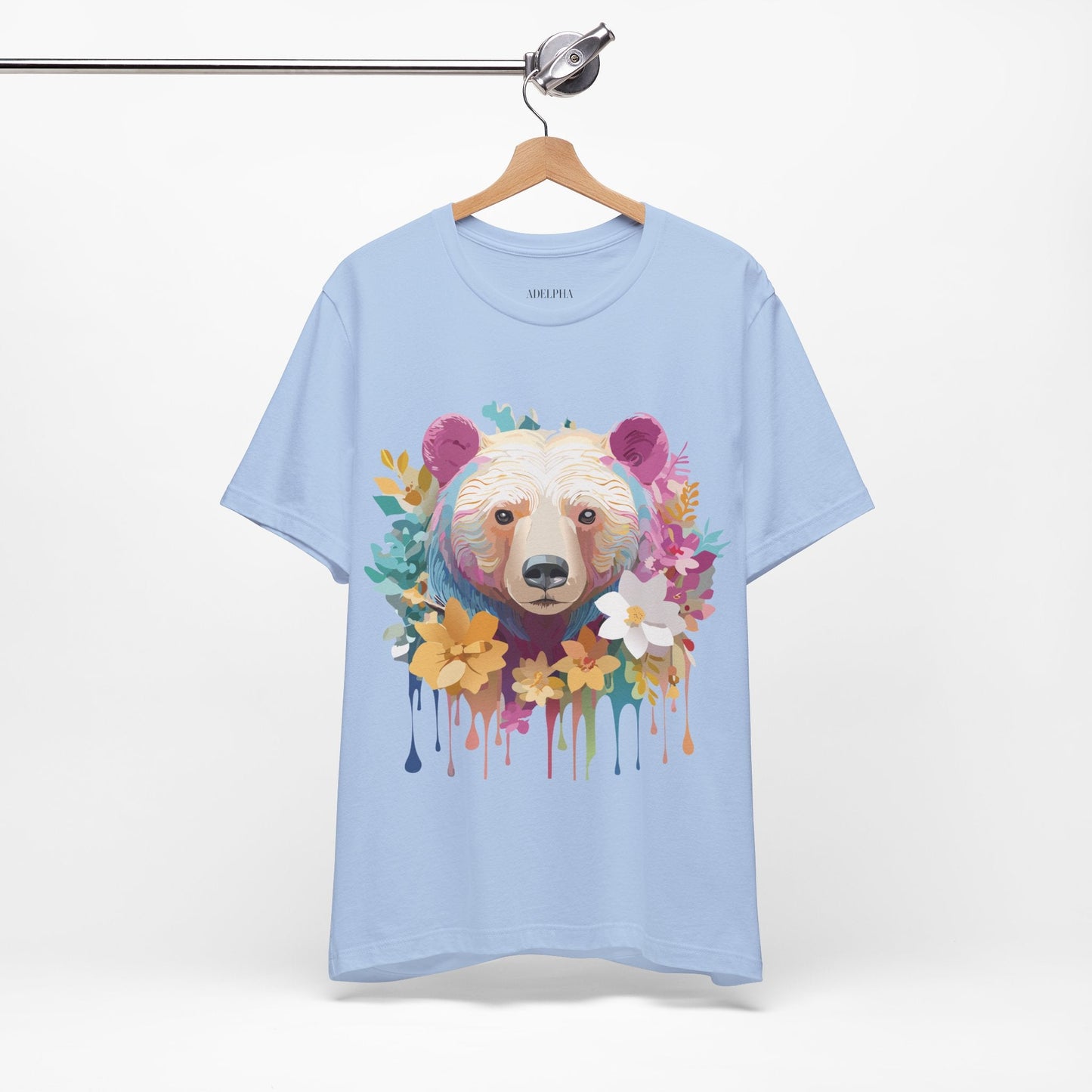 Adelpha Bear Graphic Tee Unisex Short Sleeve Shirt Art Design