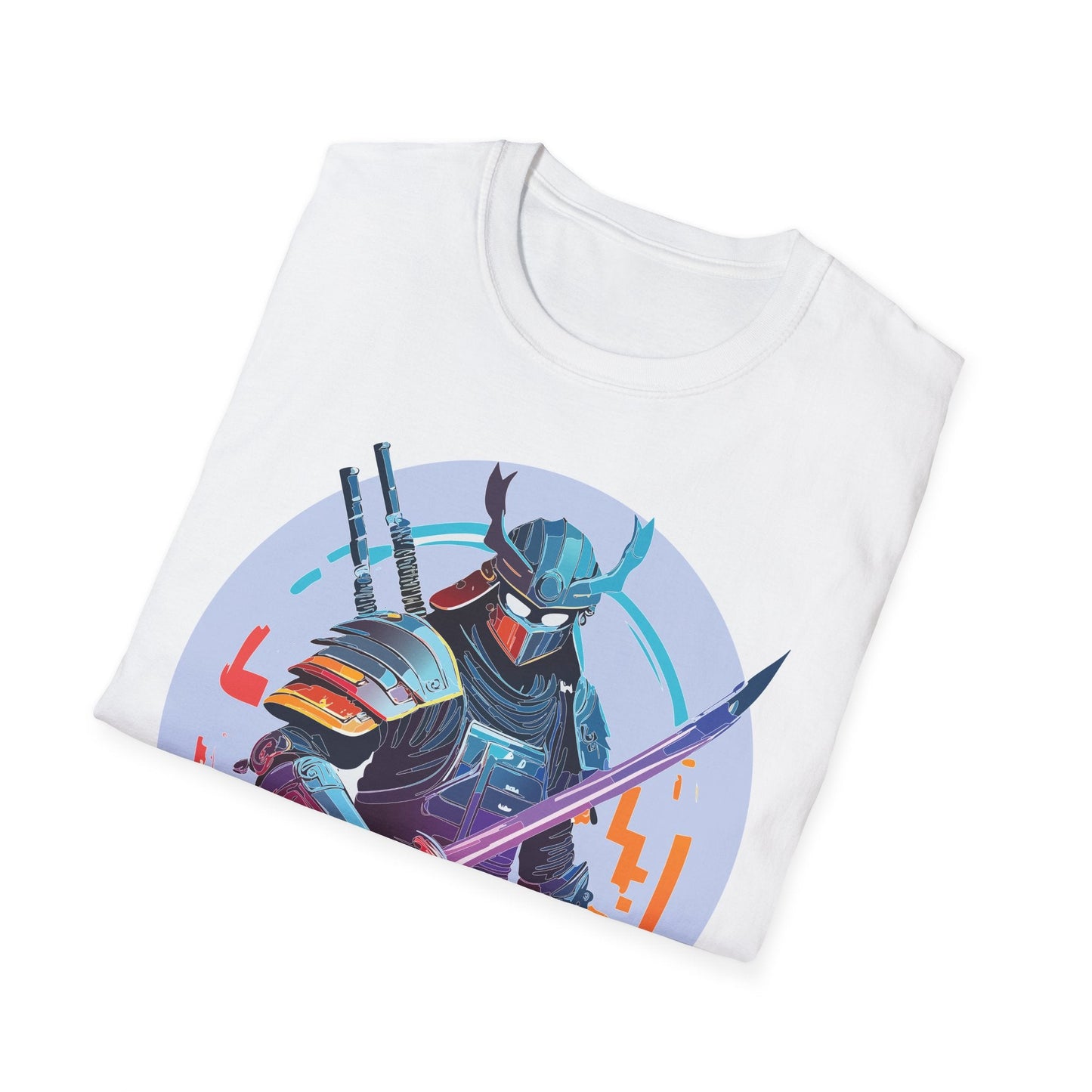 Samurai Shirt Unisex Softstyle Tee 100 Percent Ring Spun Cotton Light 4.5 Oz Graphic Gildan 64000