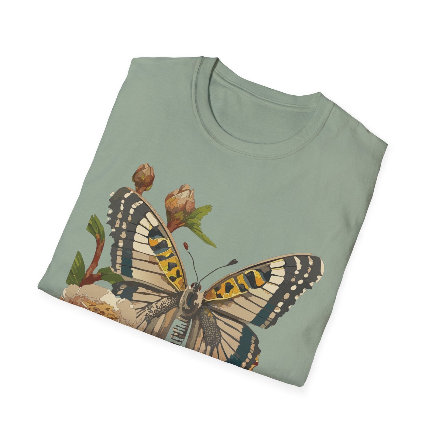 Butterfly Shirt Unisex T Shirt Monarch Butterfly Gildan Softstyle 64000 Cotton Tee