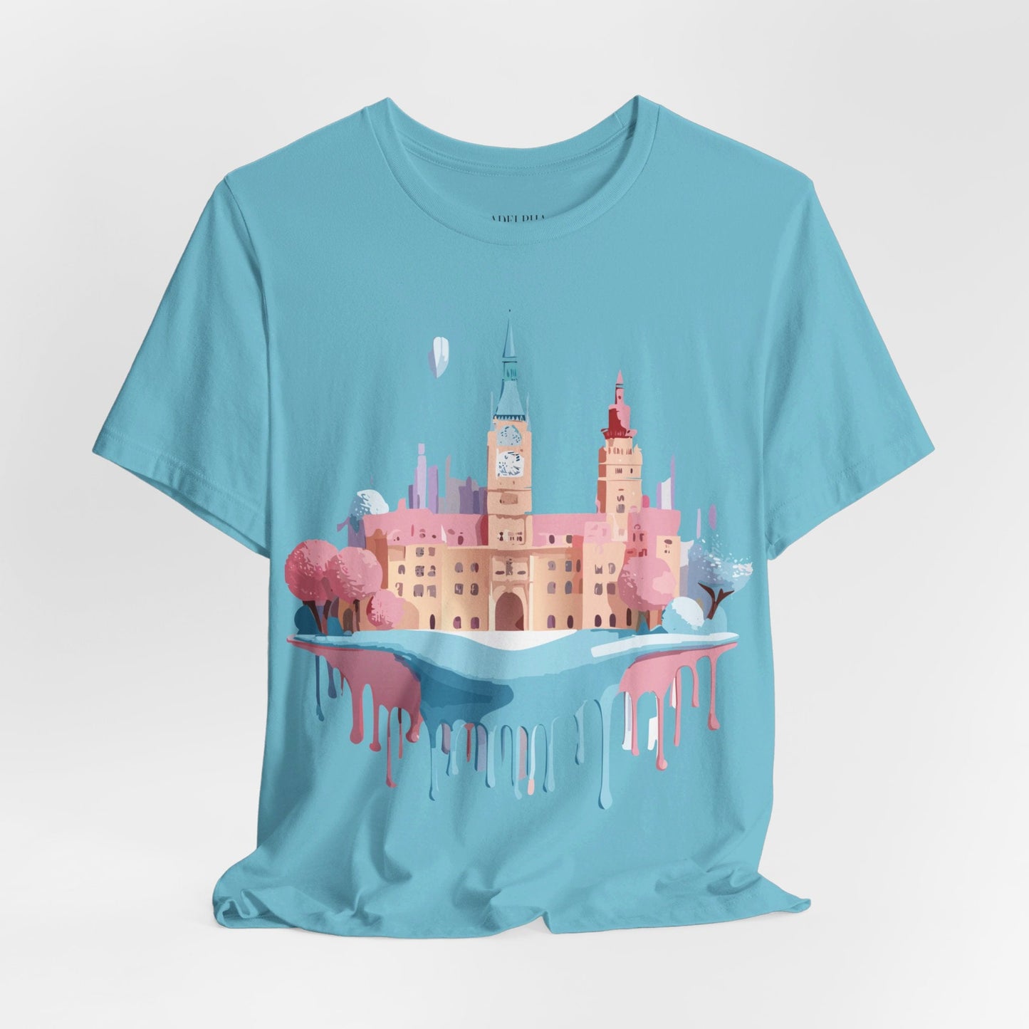Tourist Shirt Prague Graphic Tee Unisex Jersey Short Sleeve Vintage Style Adelpha