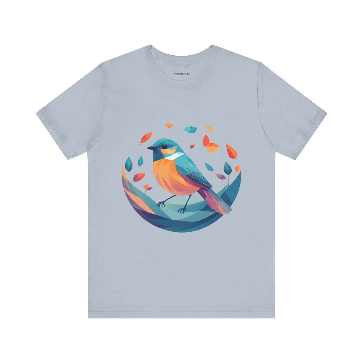 Bird Graphic Unisex Cotton Bella+Canvas Tee with Animal Design ab6