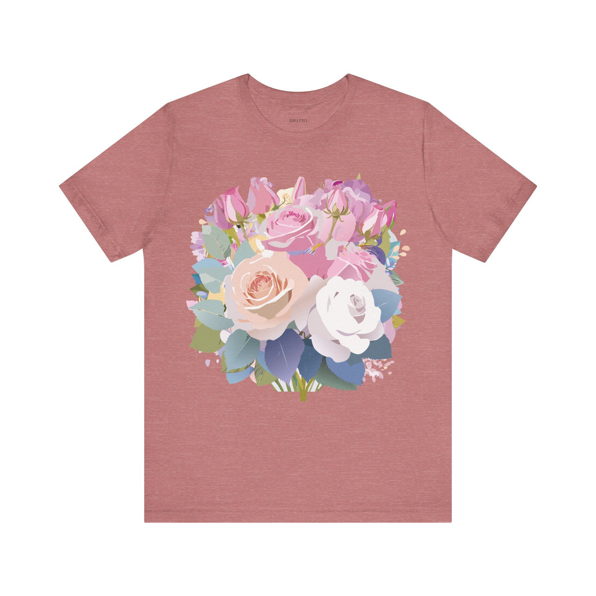 Floral Graphic Tee Shirt - Bella+Canvas Unisex 100 Cotton 19