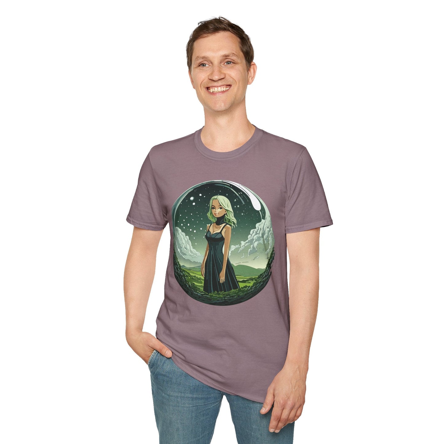 Womens Graphic T Shirt Art Design Tee Ladies Short Sleeve Softstyle 64000 Cotton Ring Spun