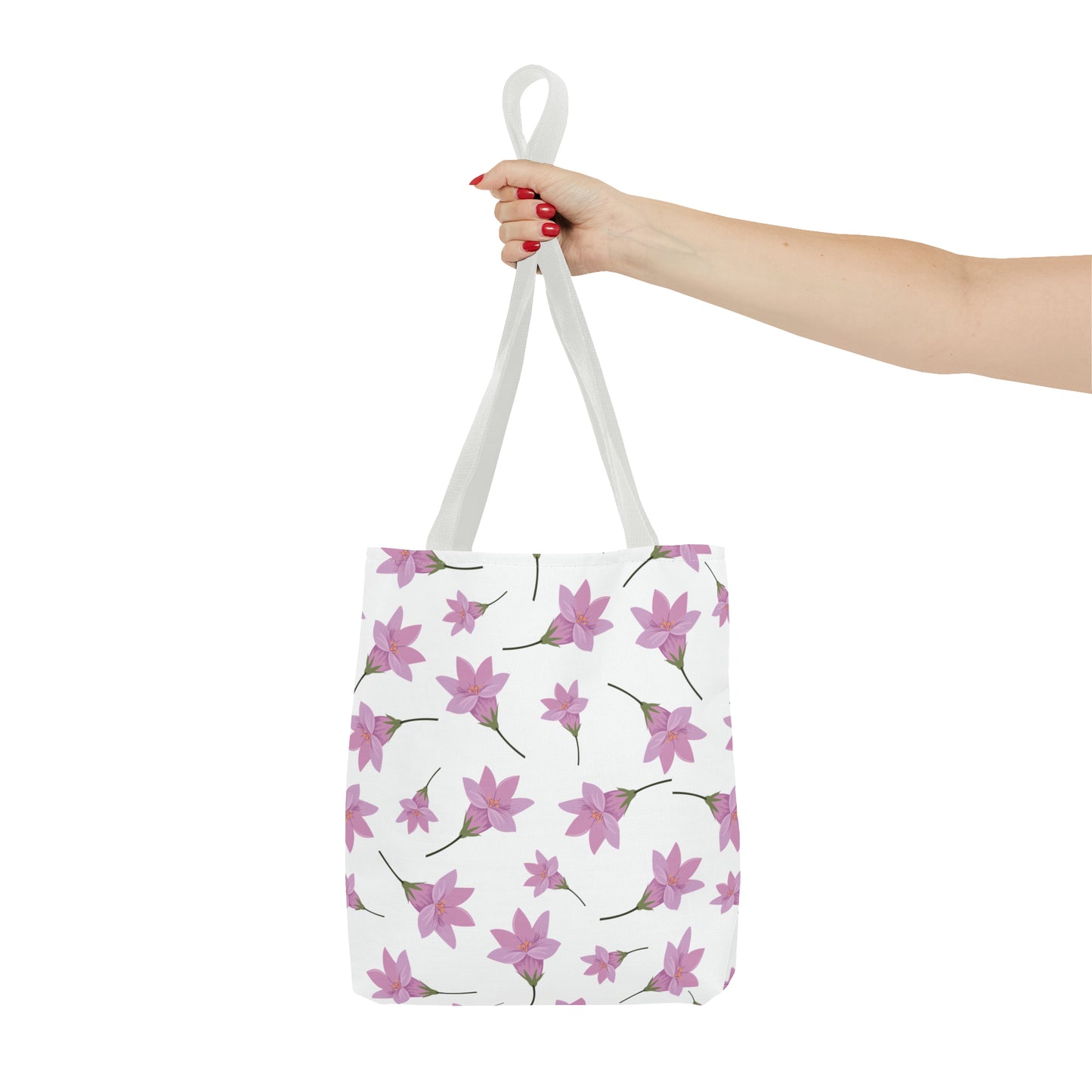 Canvastasche mit floralen Prints 