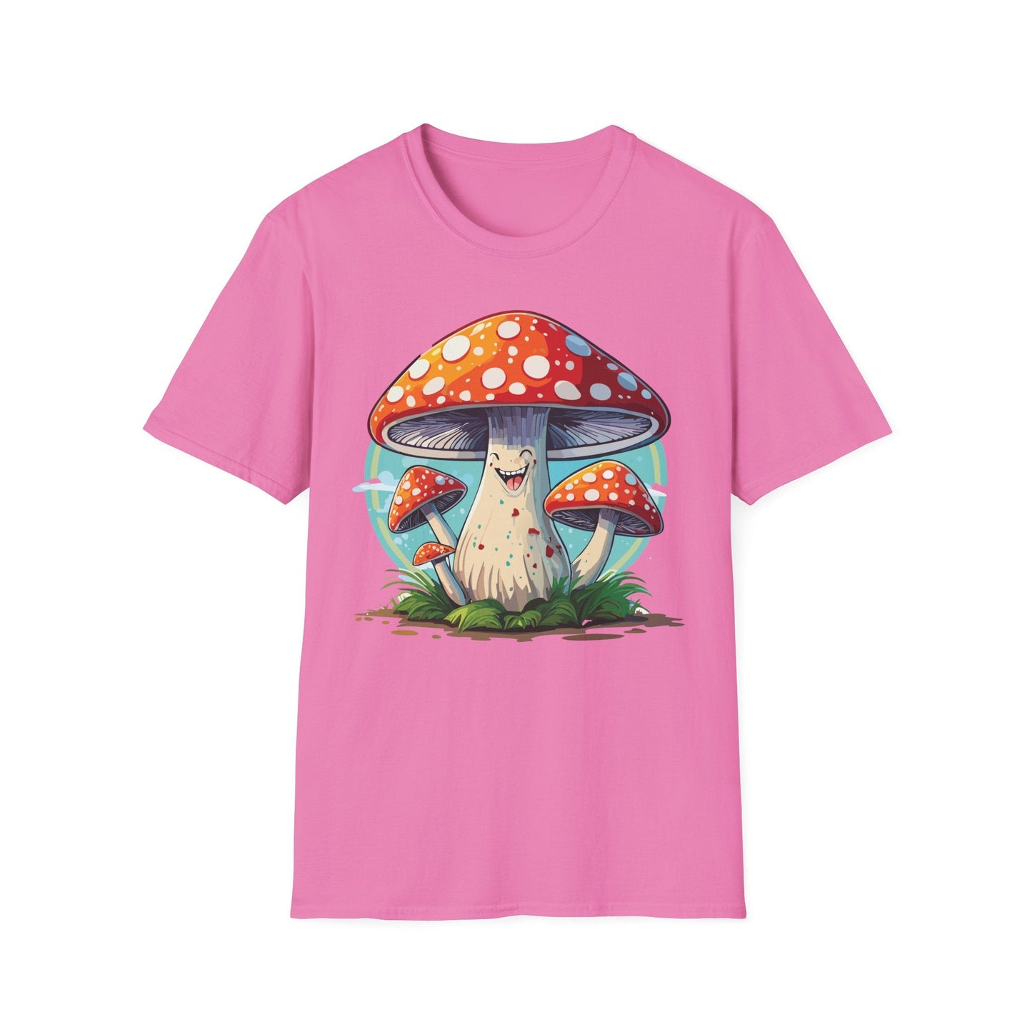 Mashroom Tee Shirt Unisex Funny Mashroom Design Softstyle Cotton Tee For Everyday Comfort