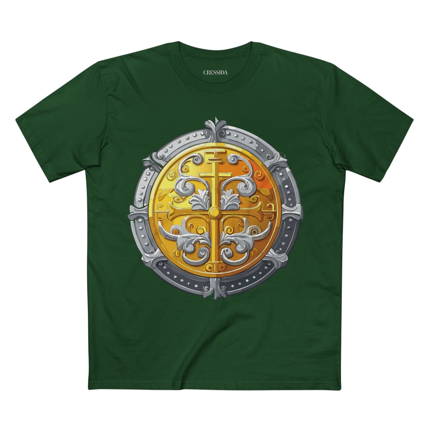 Antique Gold Coin Graphic Design T-Shirt Unisex 100 Cotton With Golden Print Artwork Tee 19