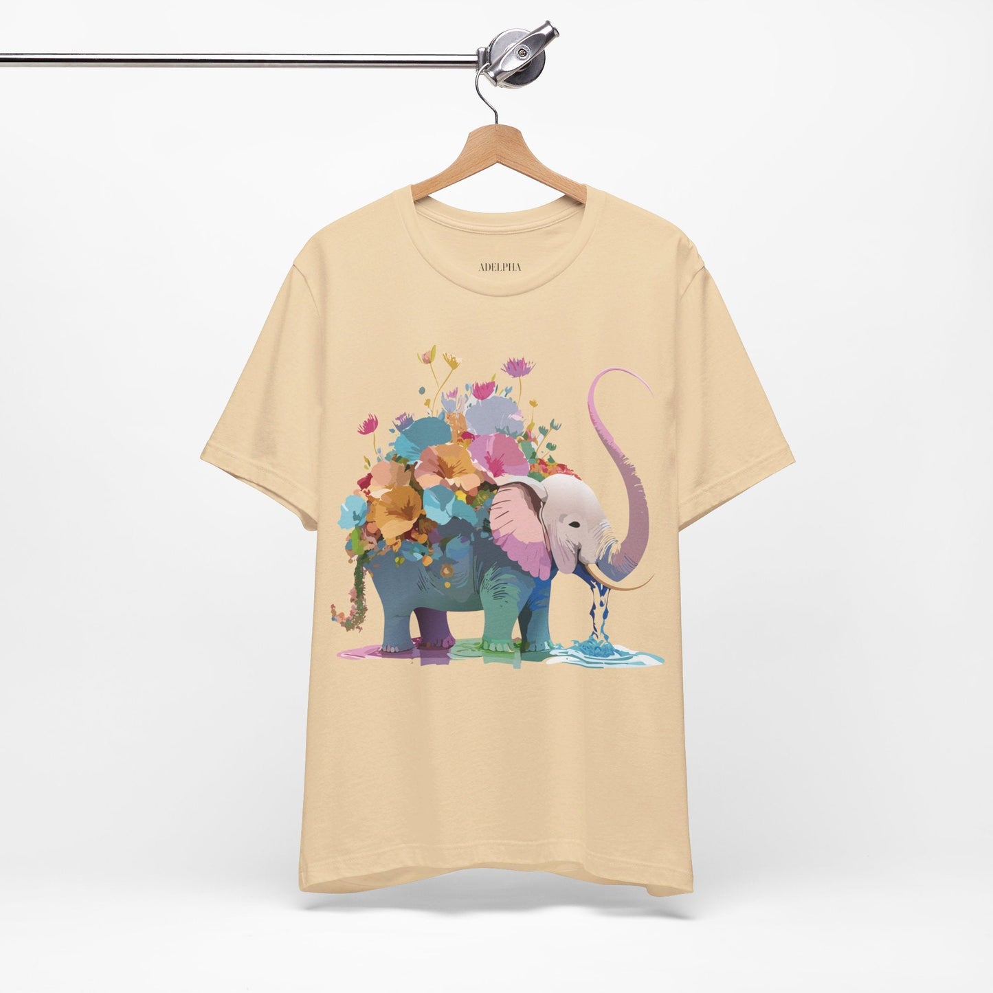 Elephant Graphic Unisex 100 Cotton Jersey Vintage Art Design Tee 13