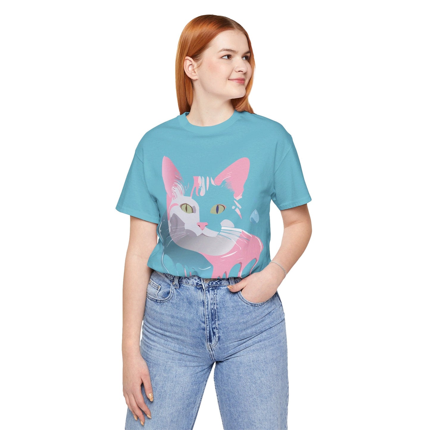 Adelpha Cat Graphic Tee Unisex Short Sleeve Shirt Vintage Inspired Artwork