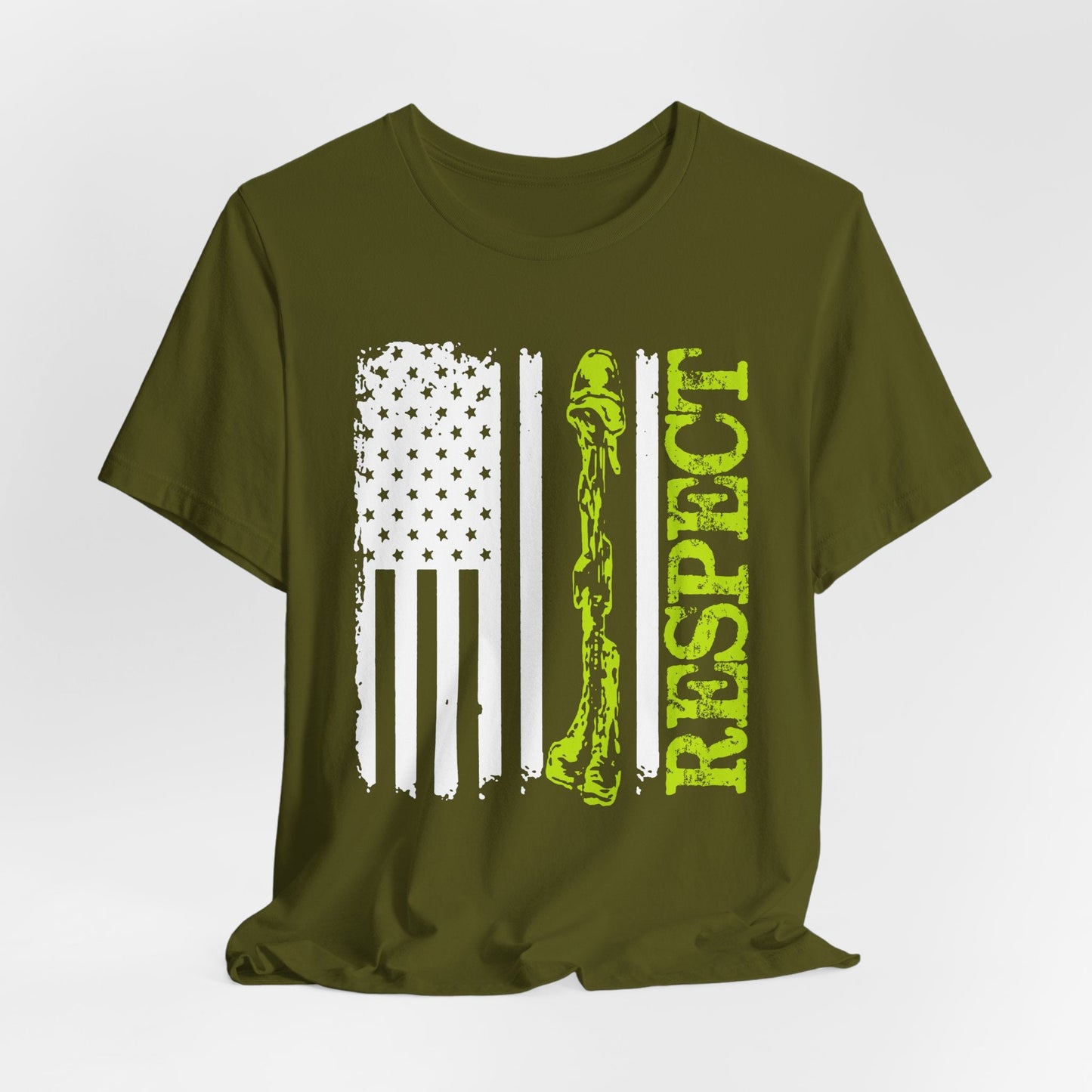 Army Veteran Patriotic Graphic Design Unisex Cotton T-Shirt v57