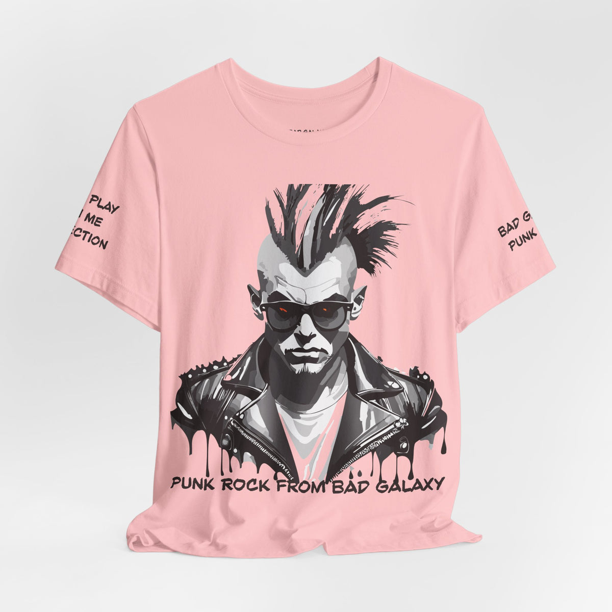 Punk Rock Graphic Unisex Cotton Bella+Canvas Tee with Art Design b31