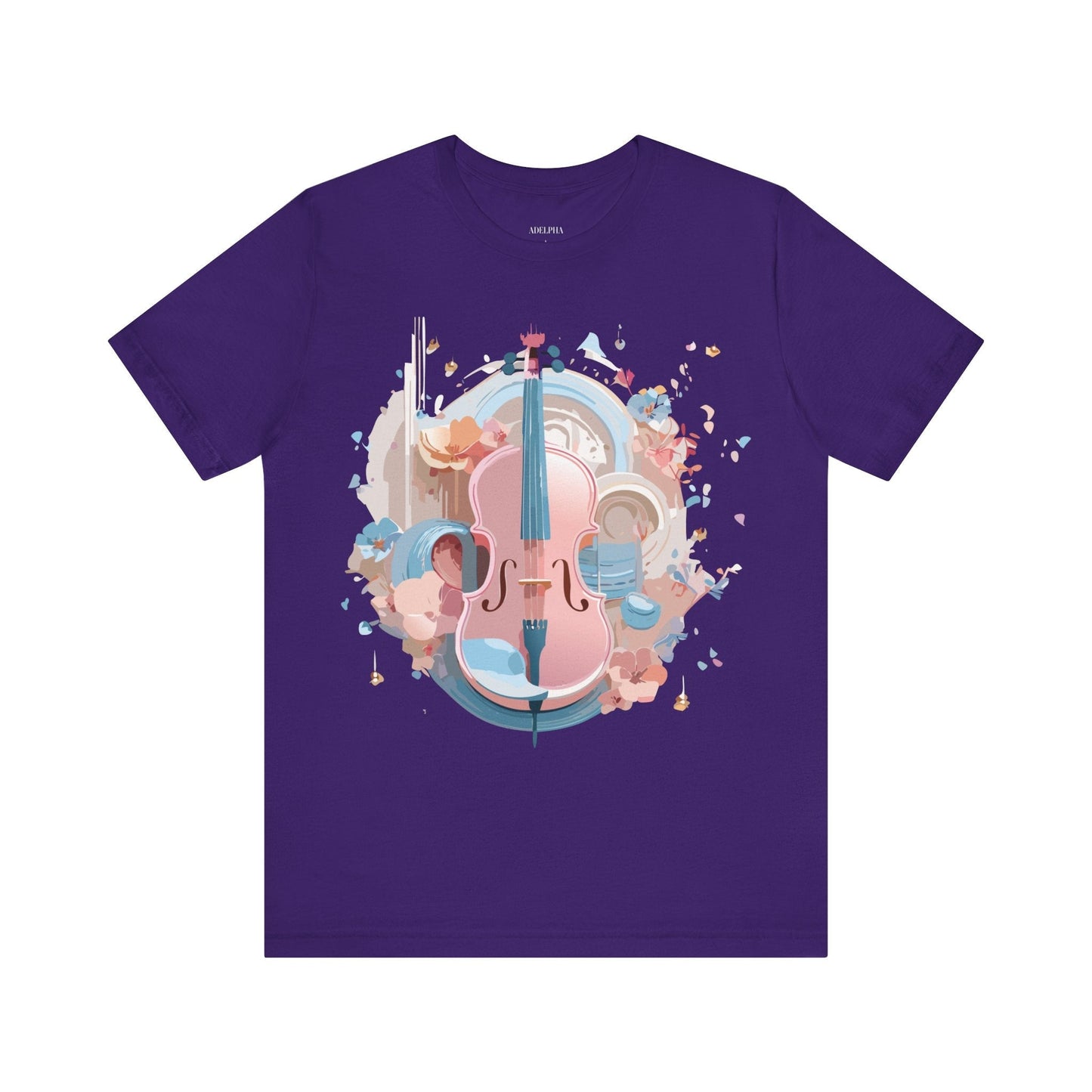 Music T Shirt Unisex Graphic Tee By Adelpha Art Design Vintage Inspired Short Sleeve