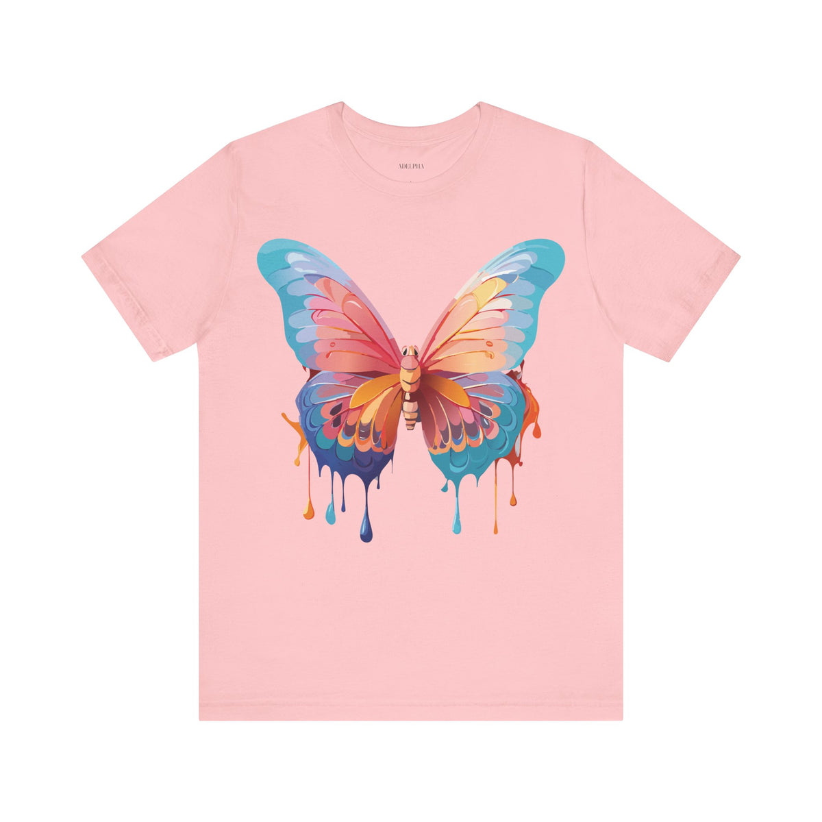 Butterfly Graphic Unisex Cotton Bella+Canvas Tee with Art Design n11