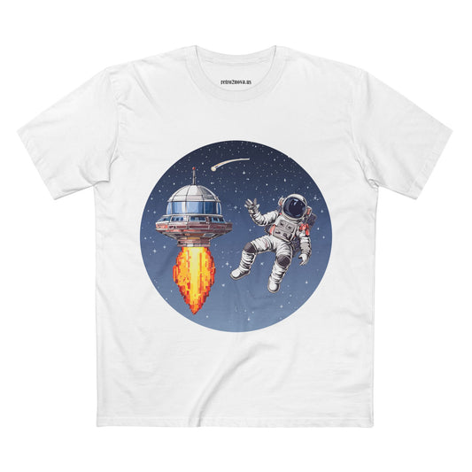 Cosmos Astronaut Graphic Tee Staple Unisex 100 Cotton Tee Shirt - CS-14