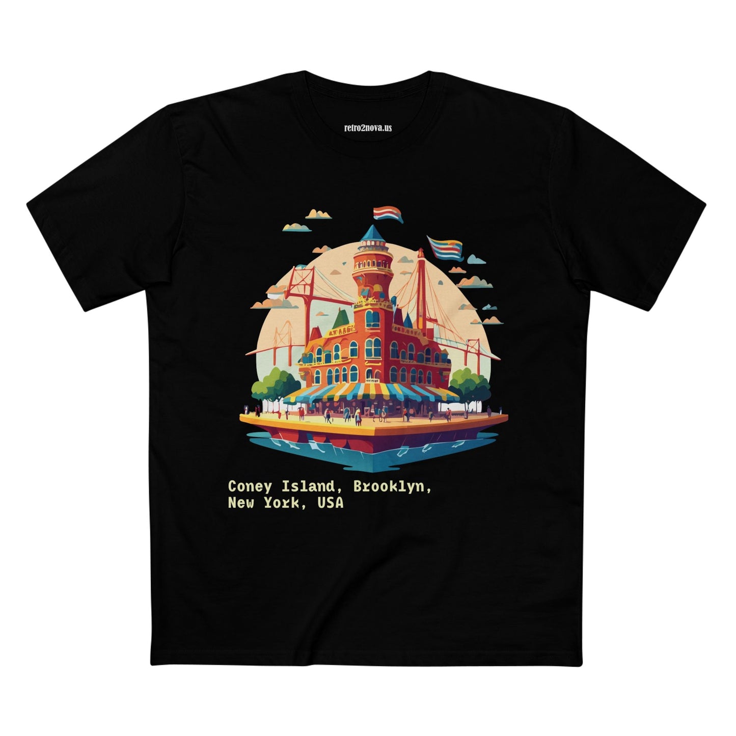 Unisex Brooklyn Travel Shirt With Original Art Design Premium Cotton Tee TT18 For Tourists