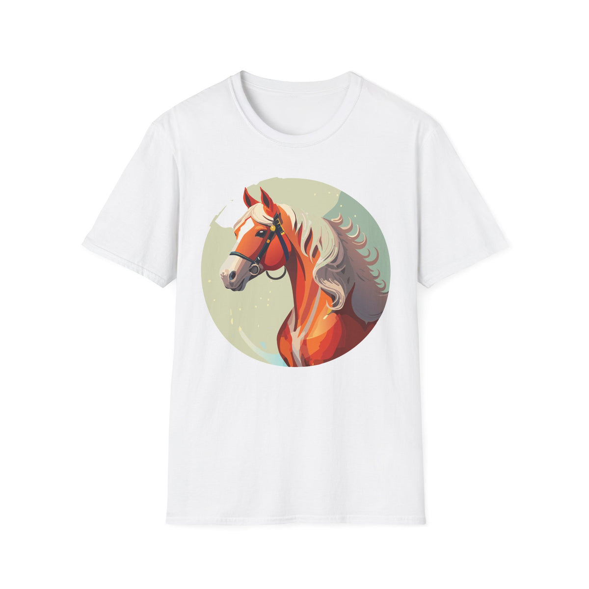 Majestic Chestnut Horse T-Shirt | Illustrated Horse Portrait