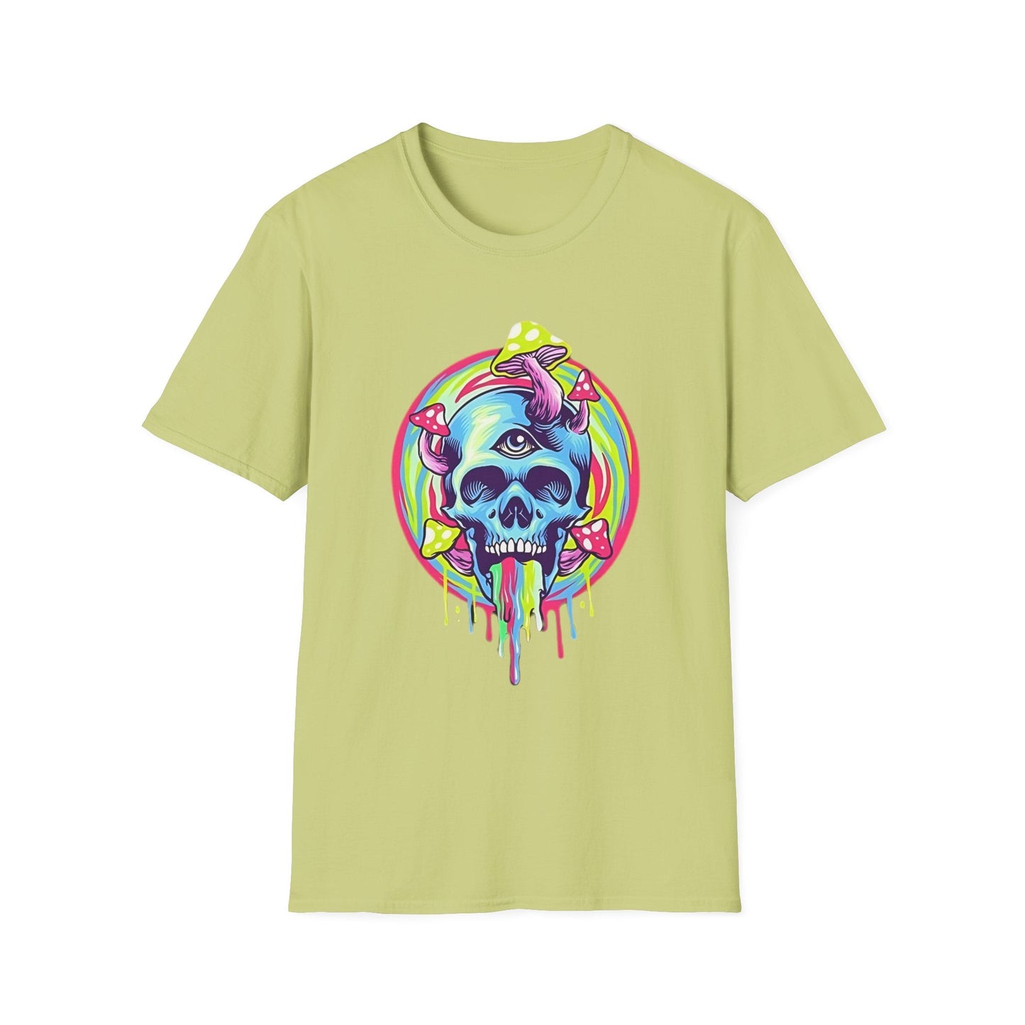 Skull Graphic Unisex Cotton T-shirt with Skeleton Artwork Design 18