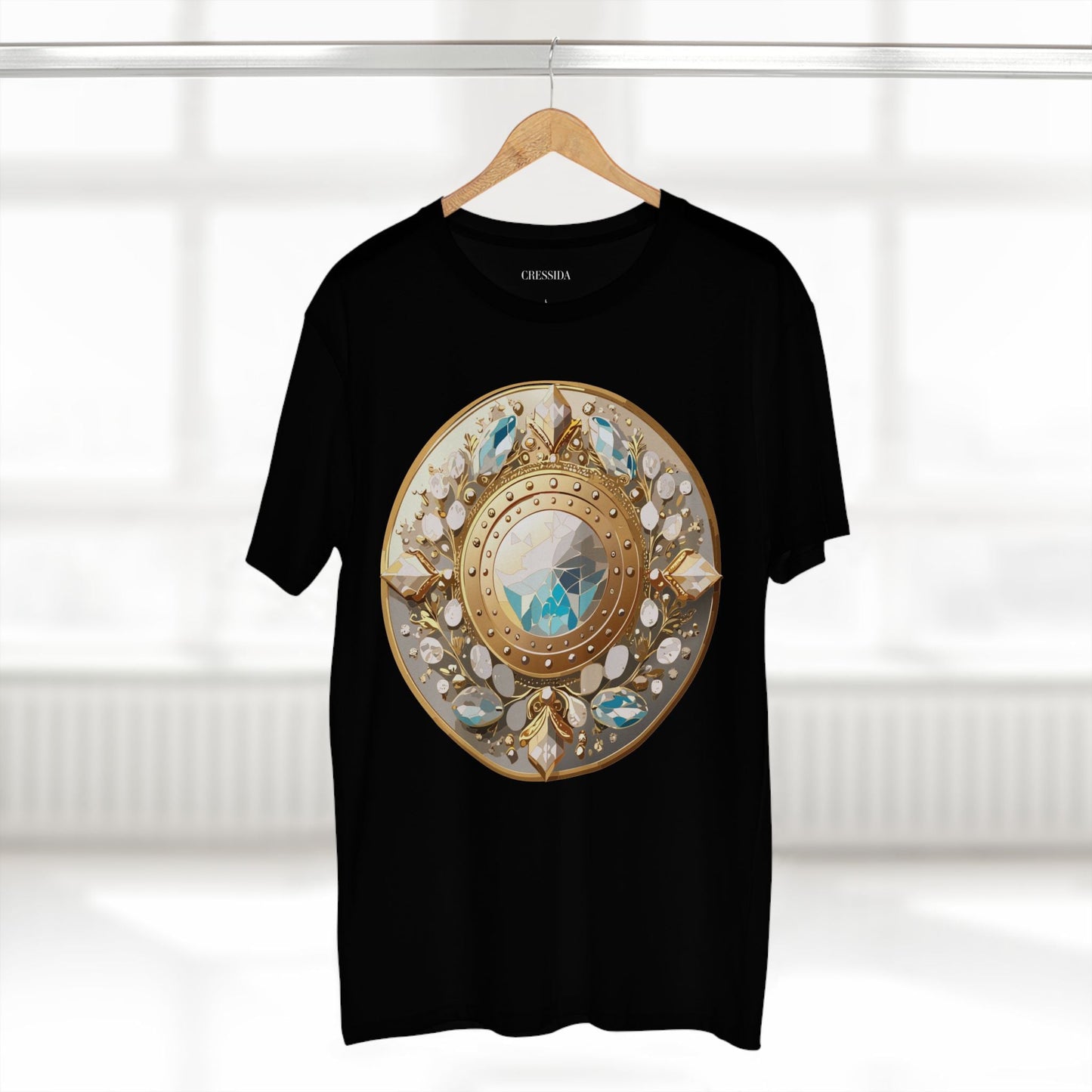 Medallion Graphic T-Shirt Unisex 100 Cotton With Gold Art Design Medal Tee 19