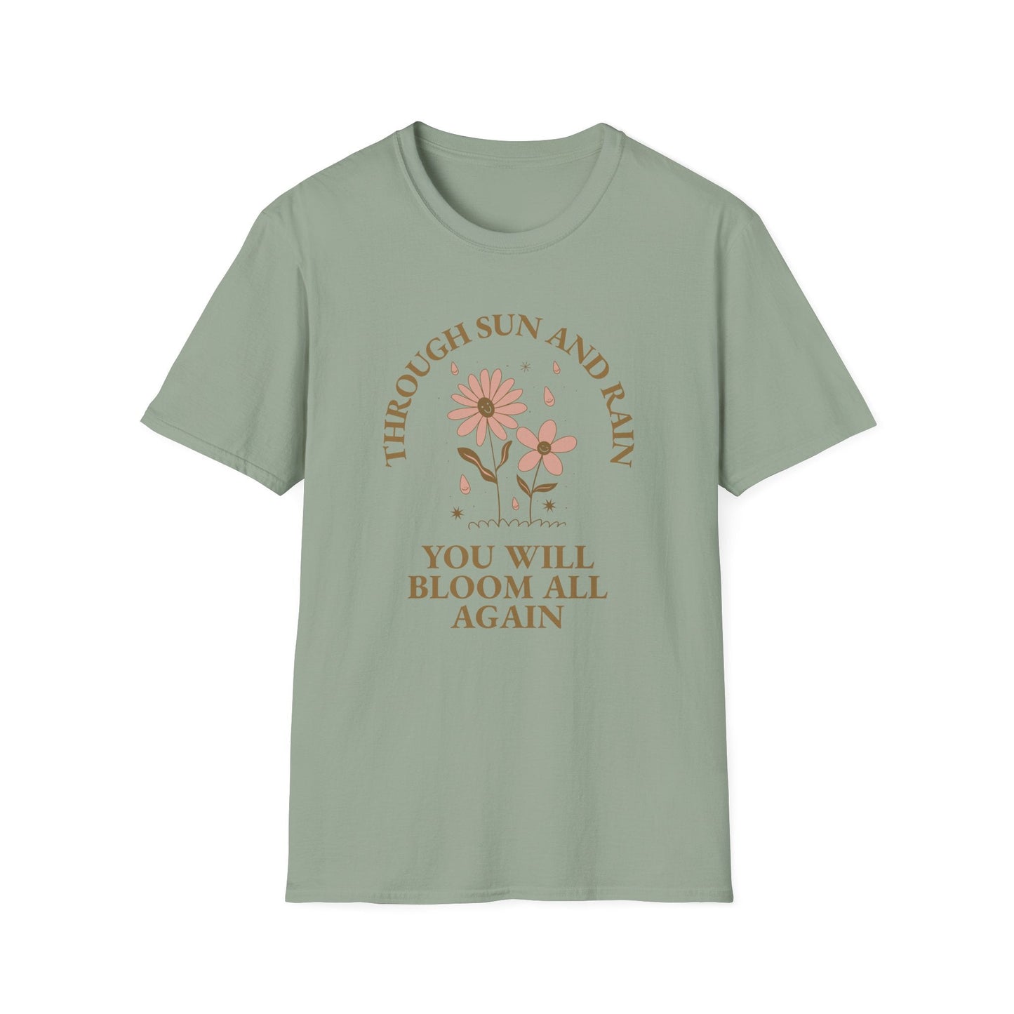 Positive Slogan T Shirt For Everyday Motivation Unisex Tee With Positive Words And Good Quotes Gildan Softstyle 64000