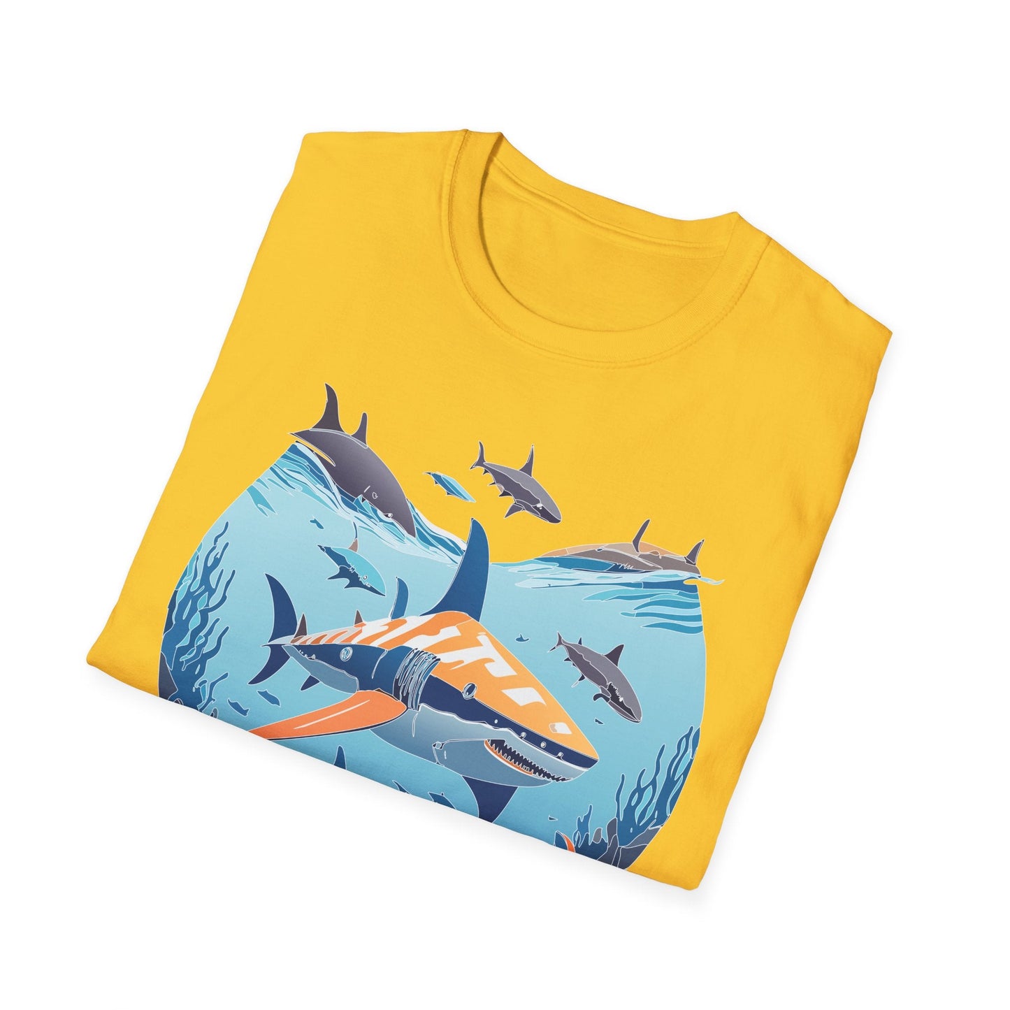 Ocean Graphic Unisex Softstyle Cotton Tee 8