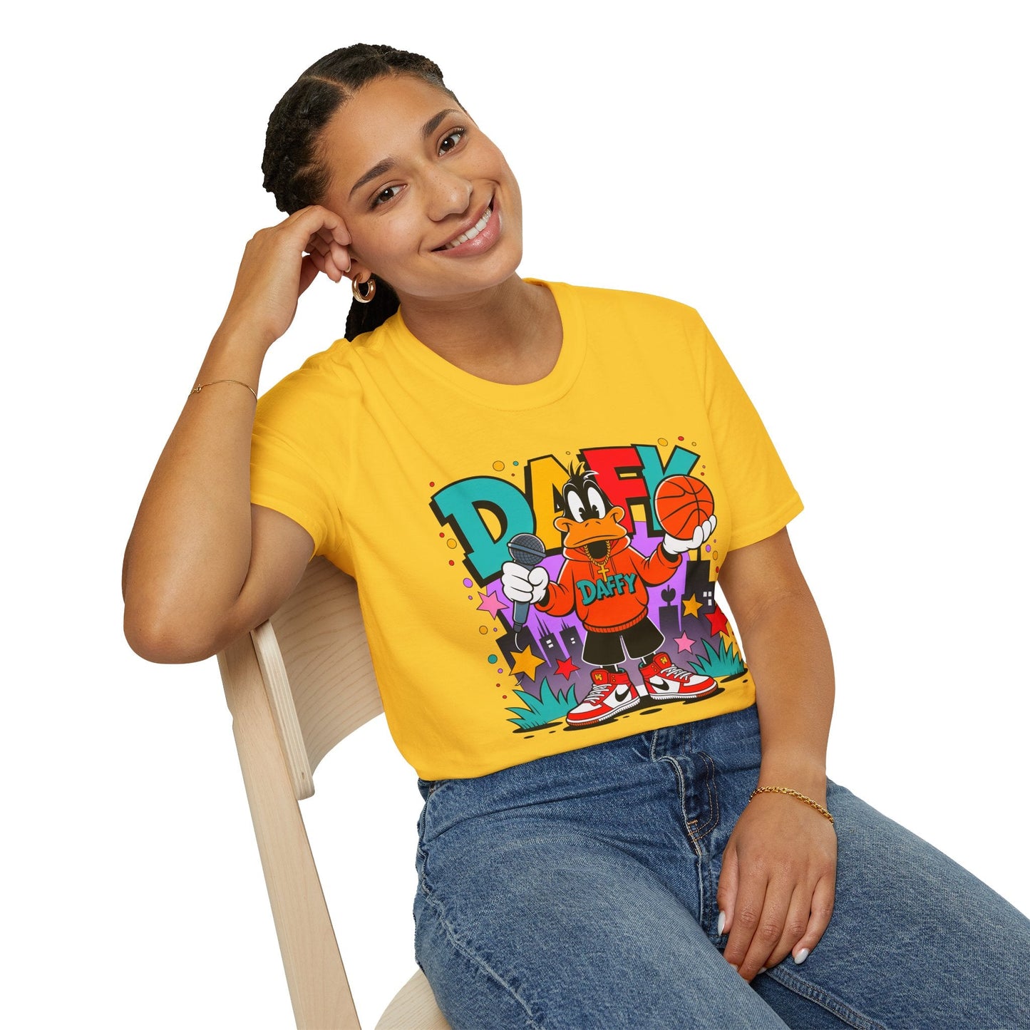 Funny Animals Cartoon T Shirt Unisex Graphic Tee Animation Shirt Softstyle Cotton