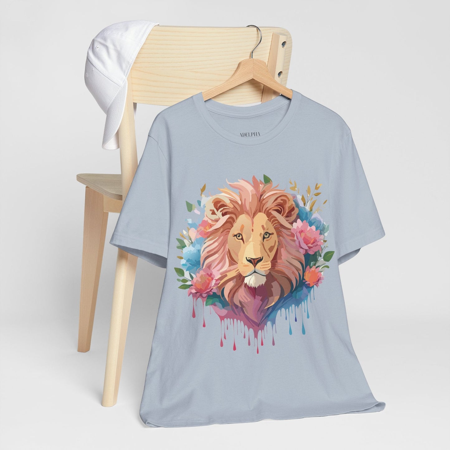 Lion Graphic T Shirt Unisex Short Sleeve Tee Vintage Inspired Adelpha Artwork Apparel