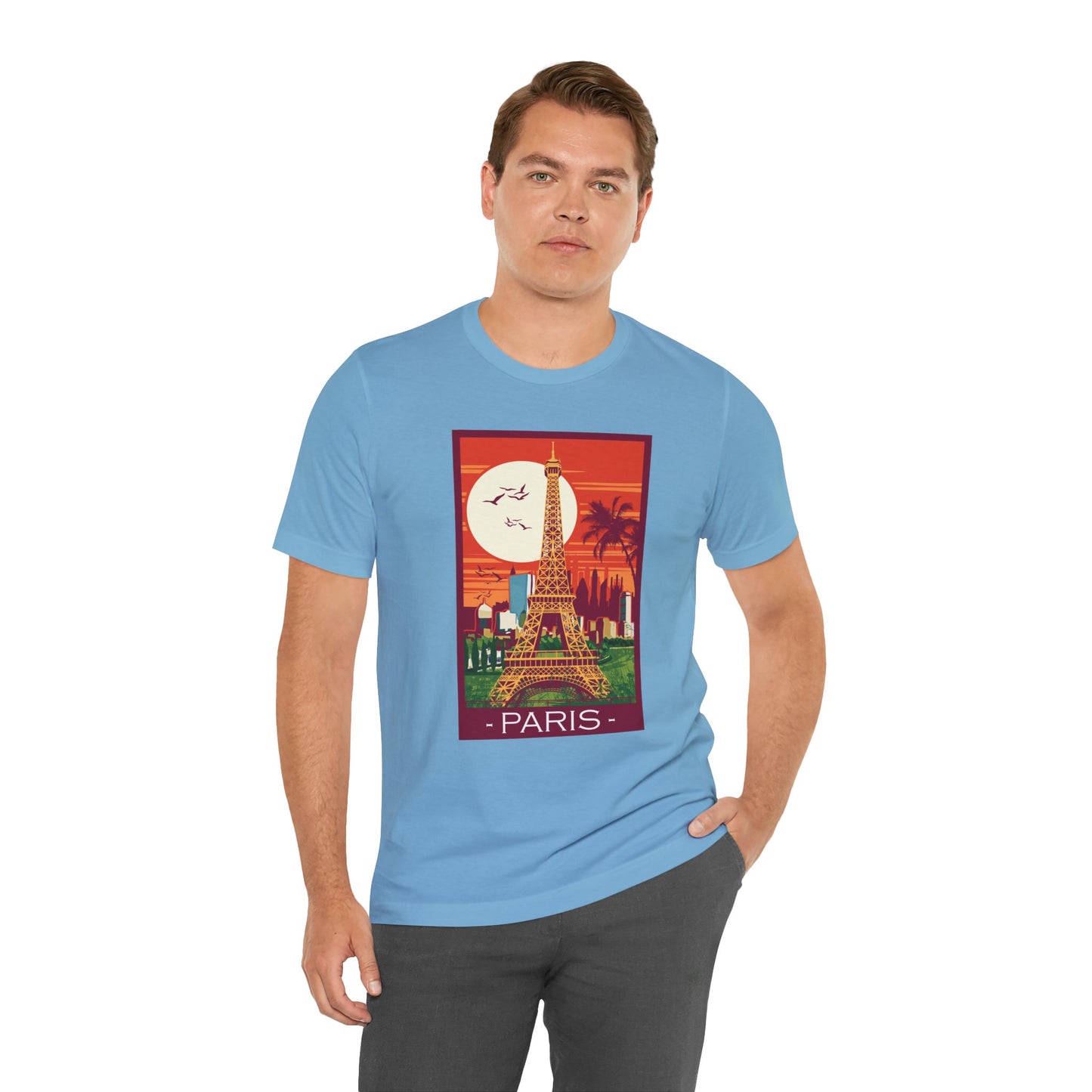 Retro Poster Paris Graphic Design Tee, Paris Shirt, Vintage Tees, Art Design T-Shirt, Graphic Tee, Retro Art Shirts