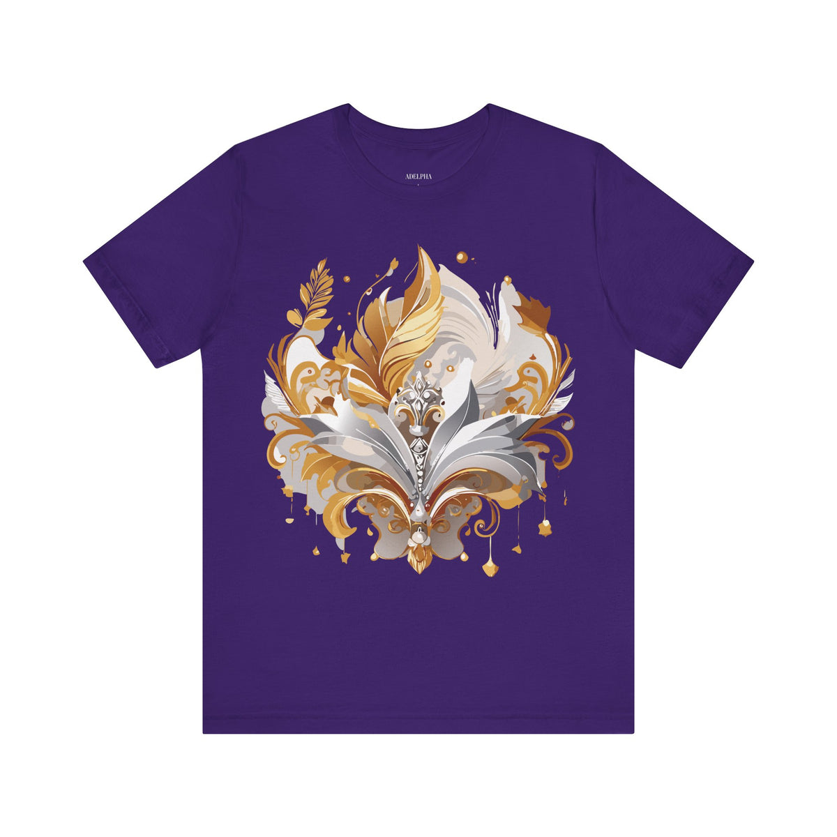Jewelry Graphic Unisex Cotton Bella+Canvas Tee with Art Design n135