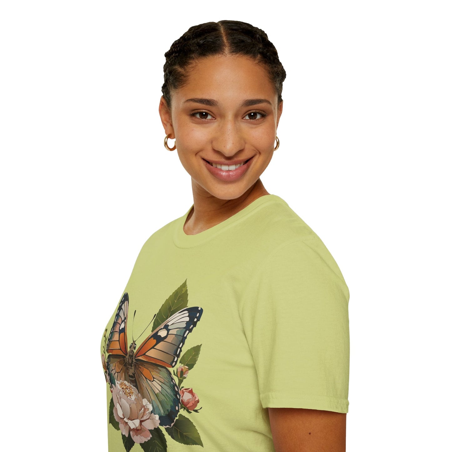 Monarch Butterfly Shirt Unisex Softstyle Cotton Tee Short Sleeve Gildan 64000 Everyday Wear
