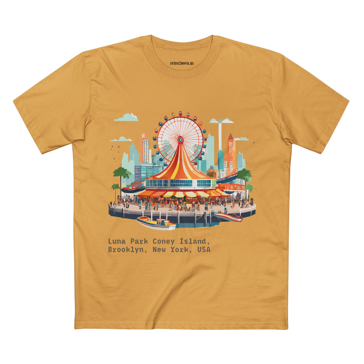 Luna Park Coney Island Carousel T-Shirt | Brooklyn New York Tee