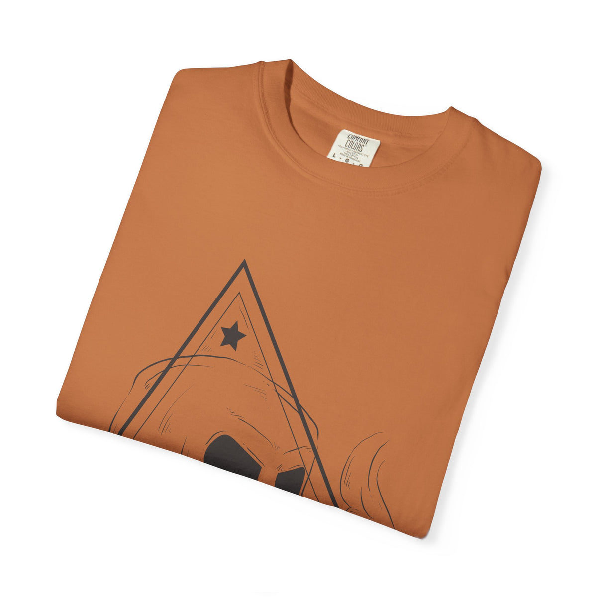 Unisex Cotton Short Sleeve T-Shirt with Skull Graphic Design