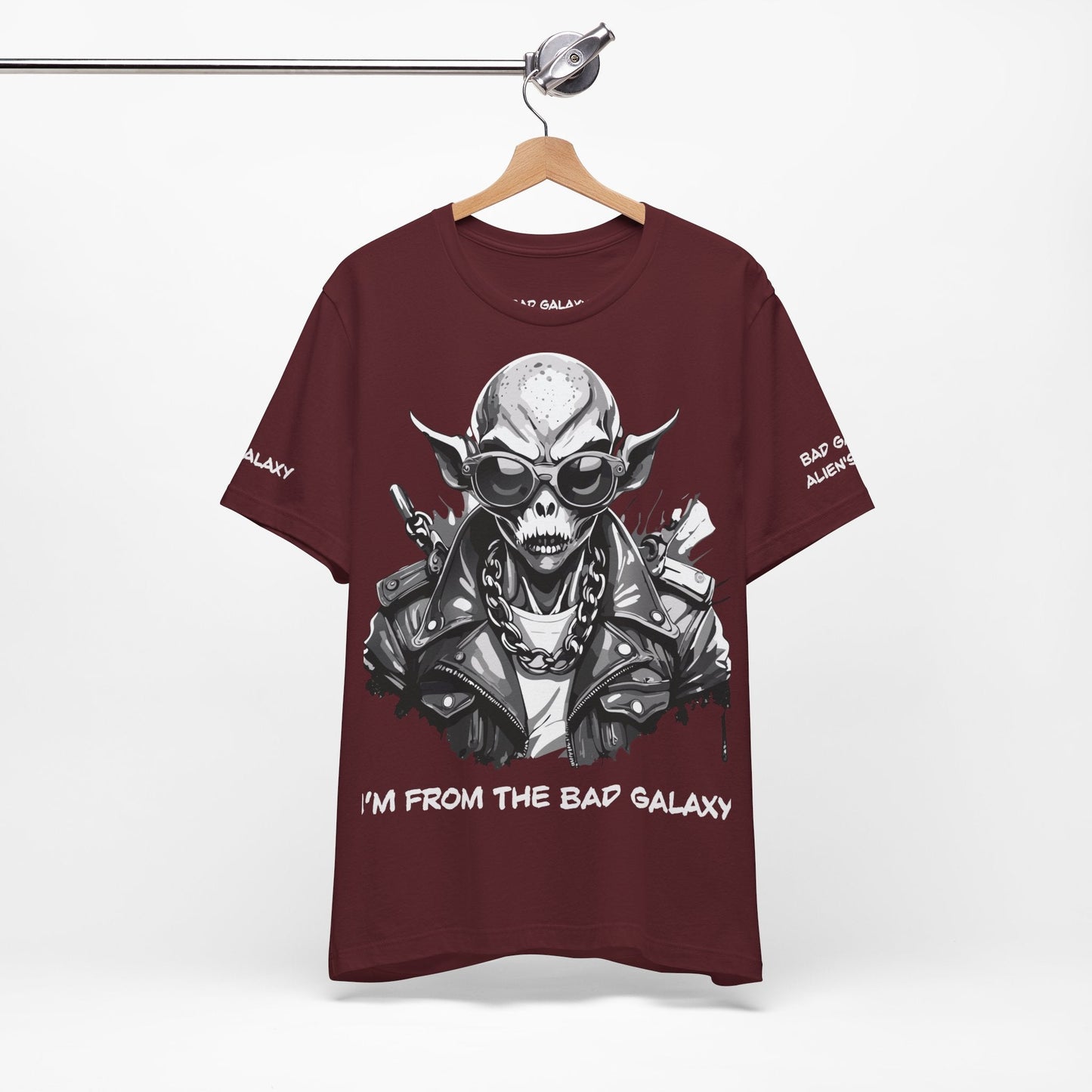 Alien Tee Shirt From Bad Galaxy Made To Order Free Shipping 100 Percent Cotton Eco Friendly In USA