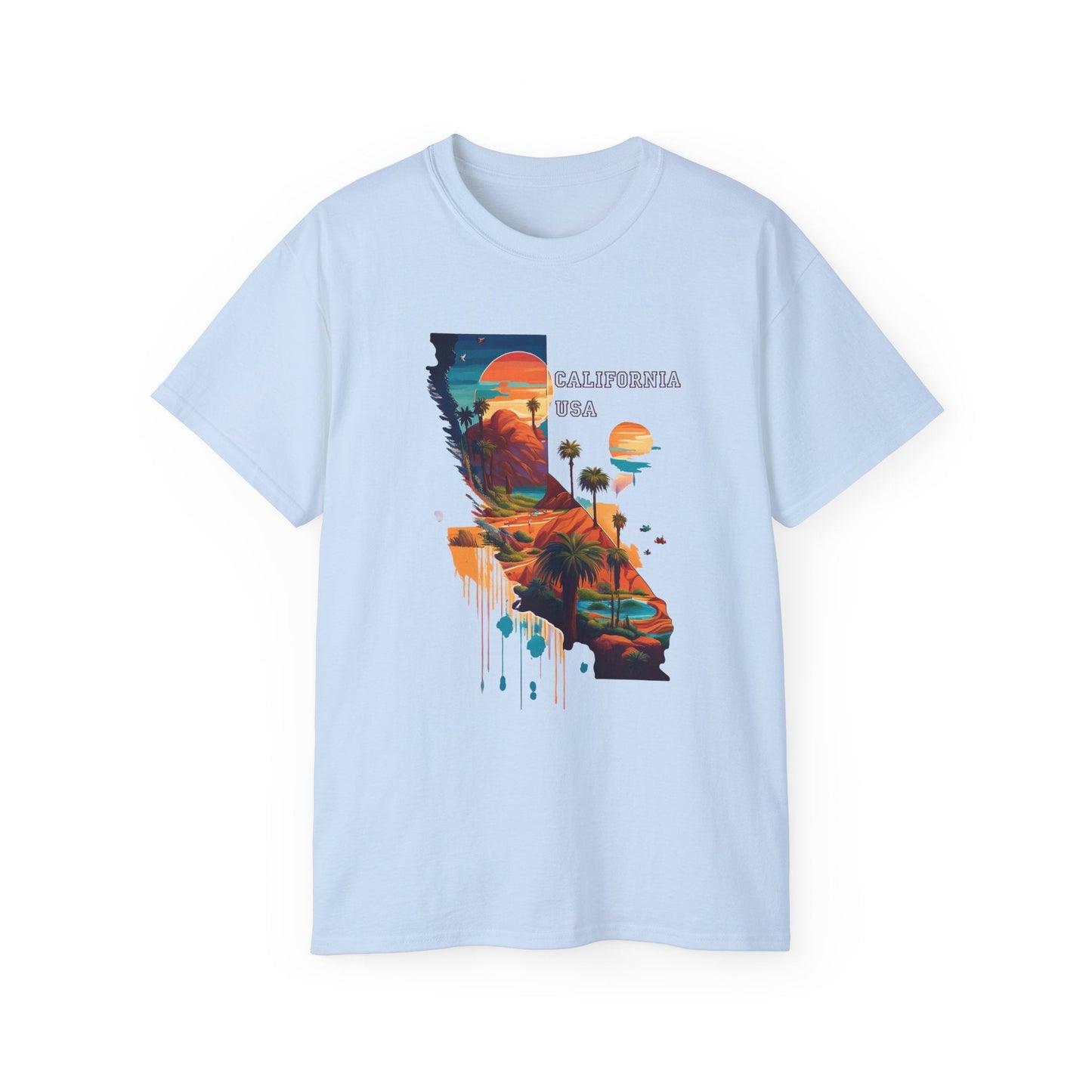 California Graphic Unisex Cotton T‑Shirt 2