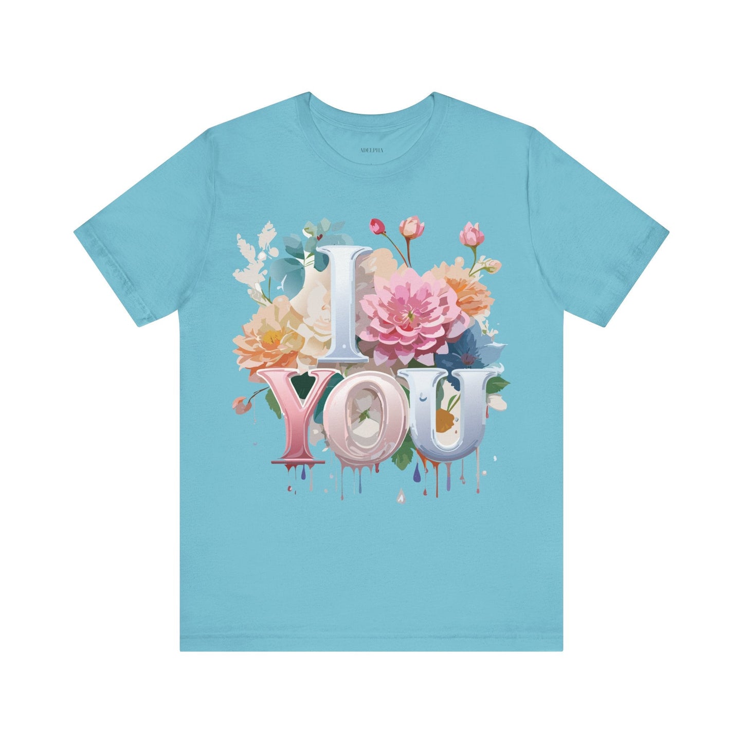 Valentine Day Graphic Unisex 100 Cotton Vintage Artwork with Love and Flower Design Tee 8