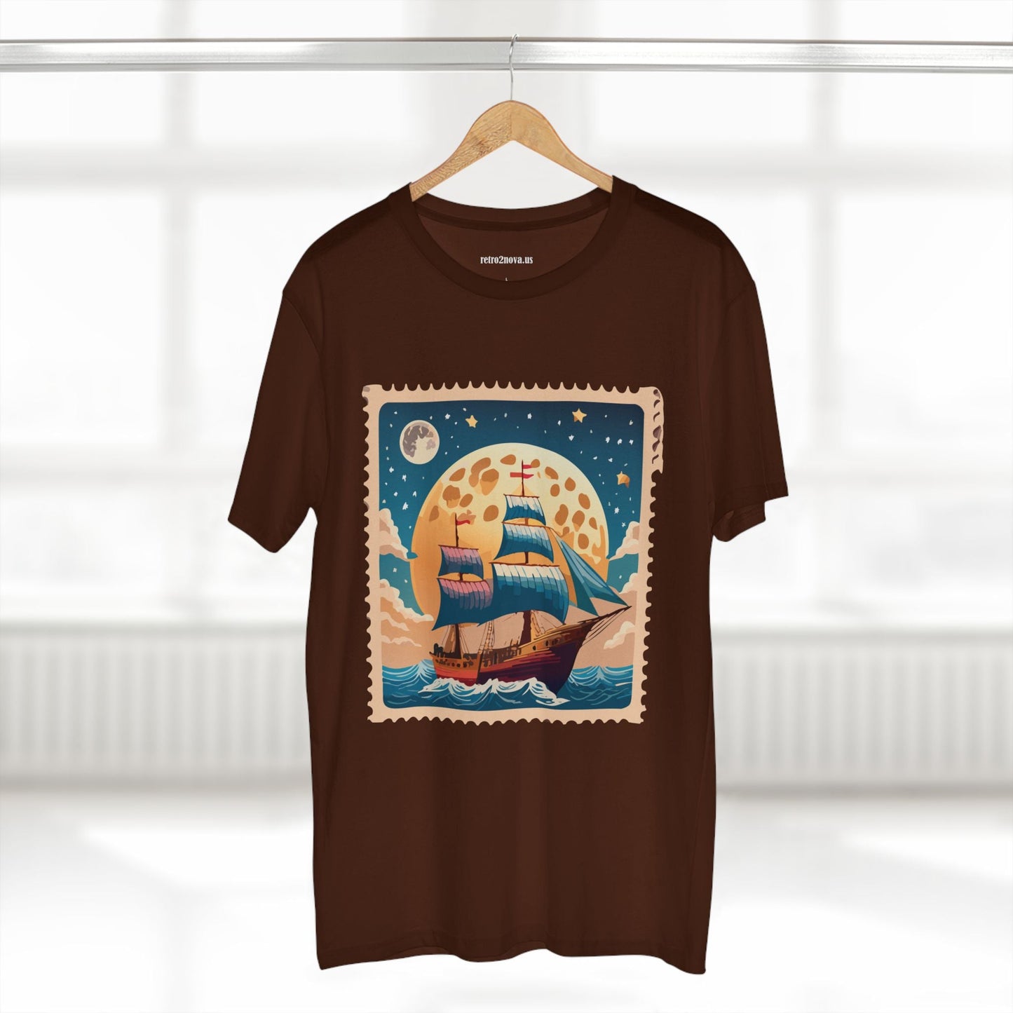 Stamp Shirt Postage Stamp Tee Unisex Premium Cotton with Original Art Design Retro2Nova