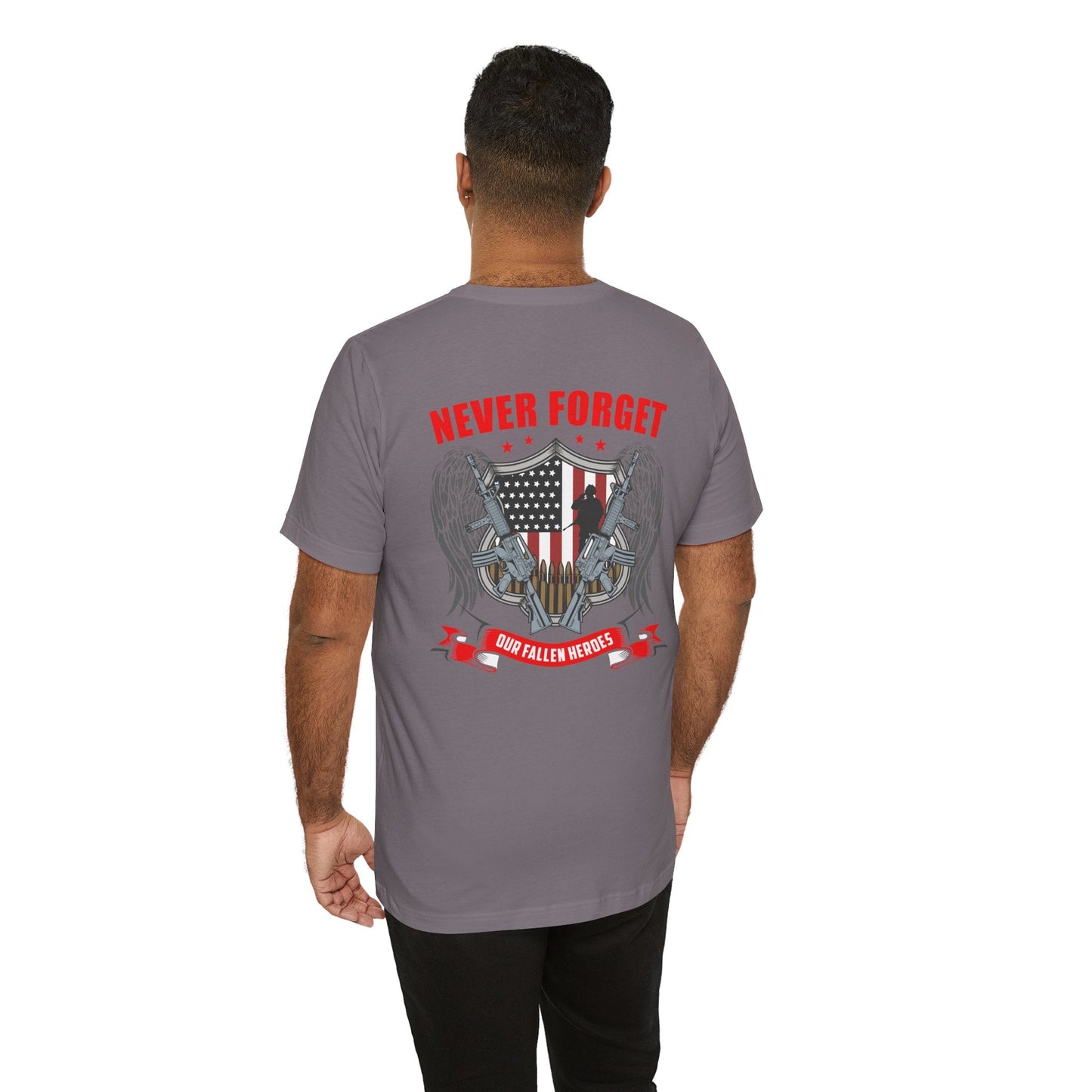 Army Veteran Patriotic Graphic Design Unisex Cotton T-Shirt v39