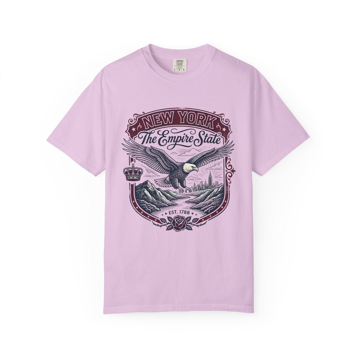 New York State Vintage Travel Tourist Graphic Tee Unisex 100 Cotton Comfort Colors T-Shirt
