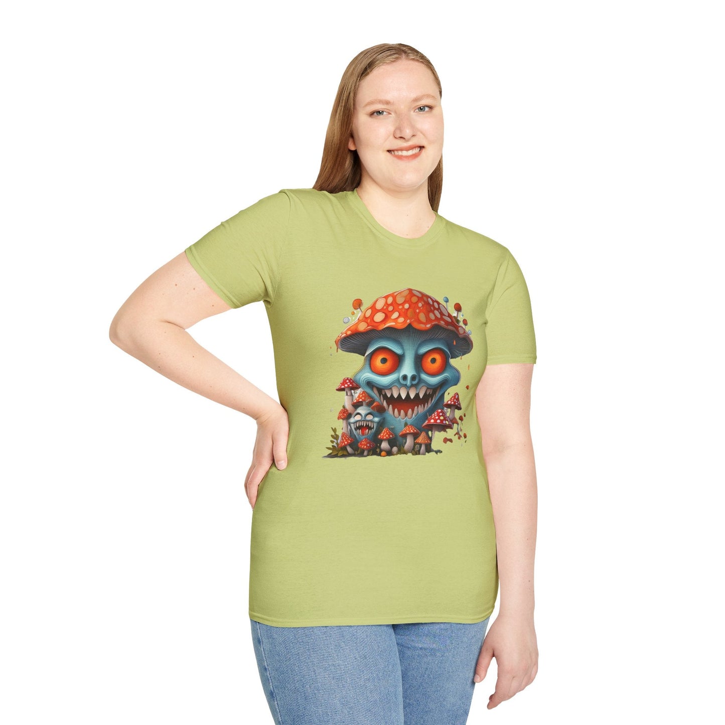 Mashroom Tee Shirt Unisex Softstyle Gildan 64000 Short Sleeve Tee With Funny Mashroom Fungus
