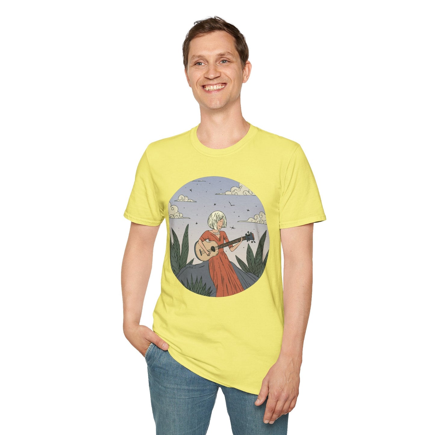 Womens Graphic T Shirts Art Design Tee Unisex Softstyle Gildan 64000 100 Percent Cotton