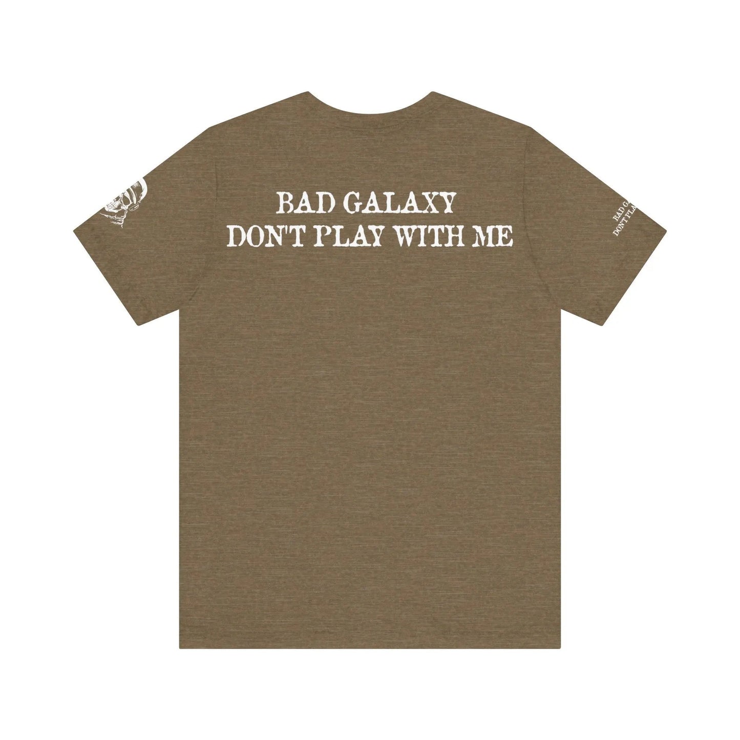Bad Galaxy Skull T Shirt Made To Order 100 Percent Cotton Eco Friendly Inks USA Designed