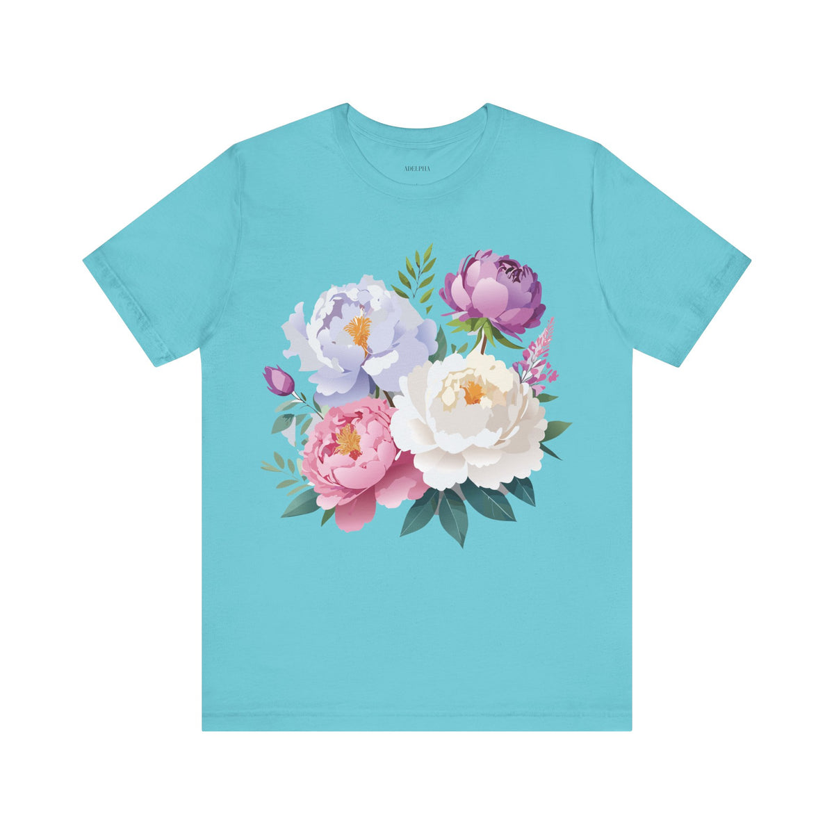 Floral Graphic Tee Shirt - Bella+Canvas Unisex 100 Cotton 30