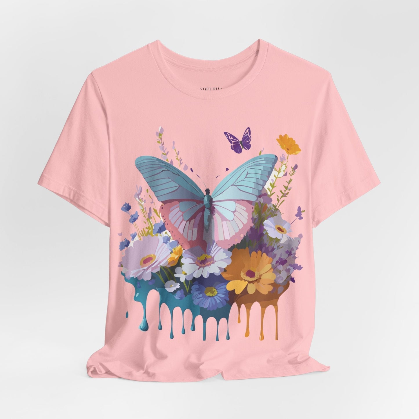 Butterfly Graphic Tee Unisex Short Sleeve Jersey Vintage Artwork Adelpha